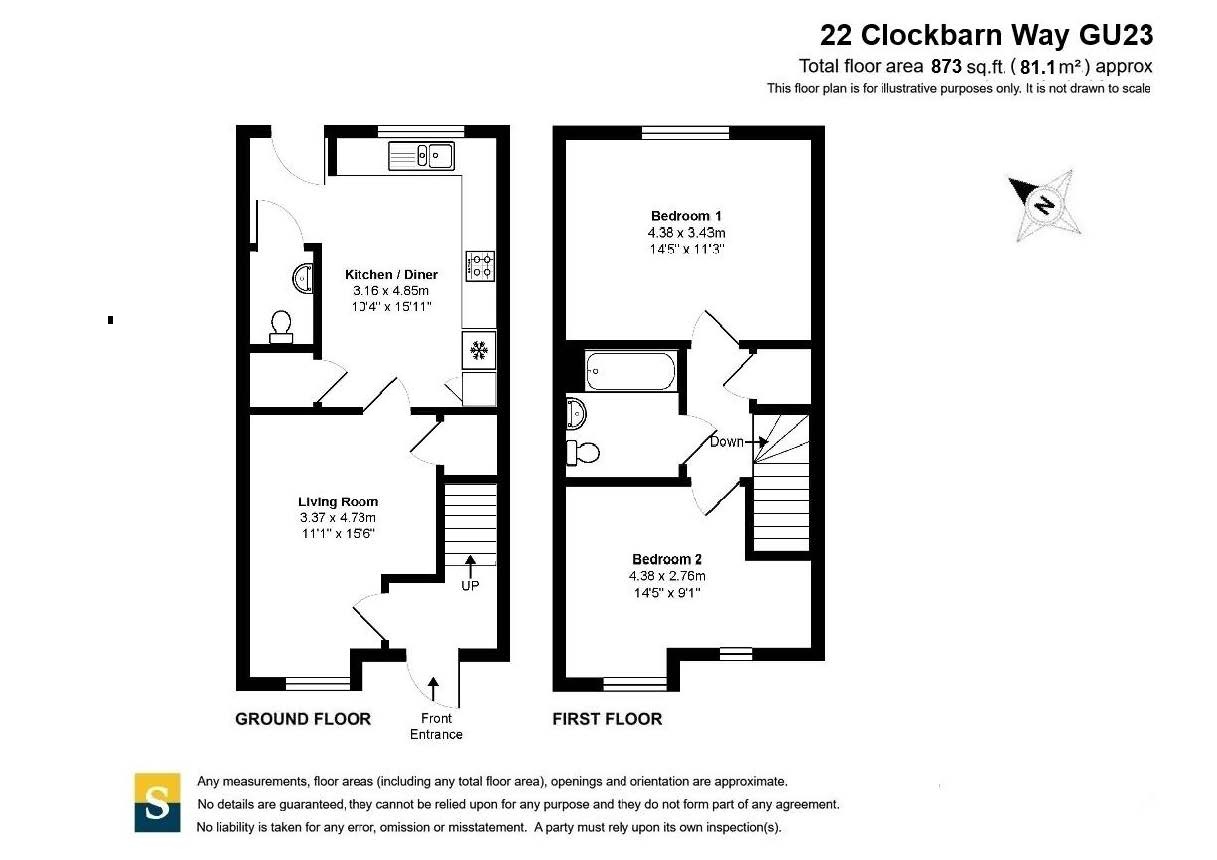 22, Clockbarn Way, Surrey floorplan