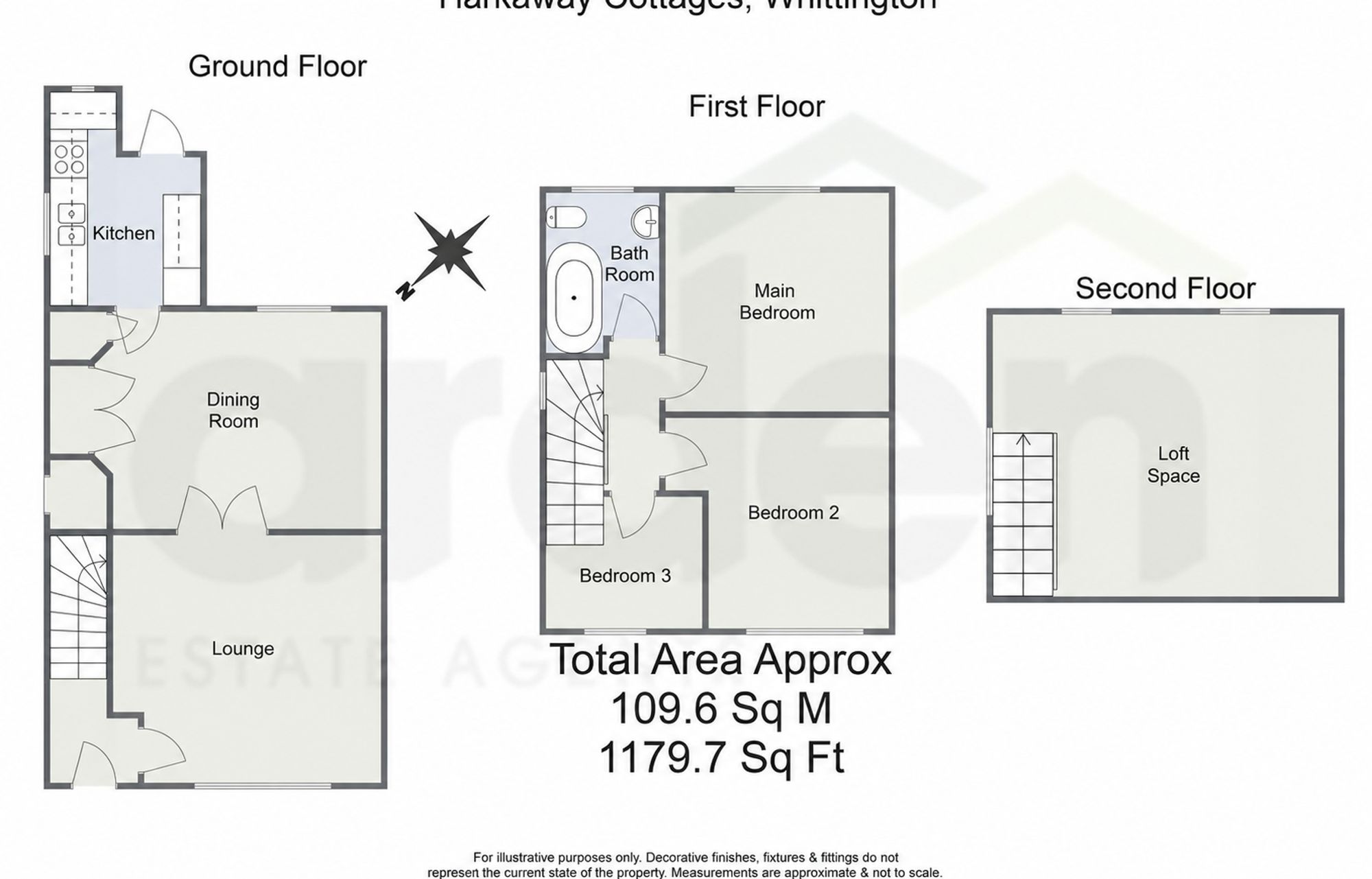 1 Harkaway Cottages, Worcester floorplan