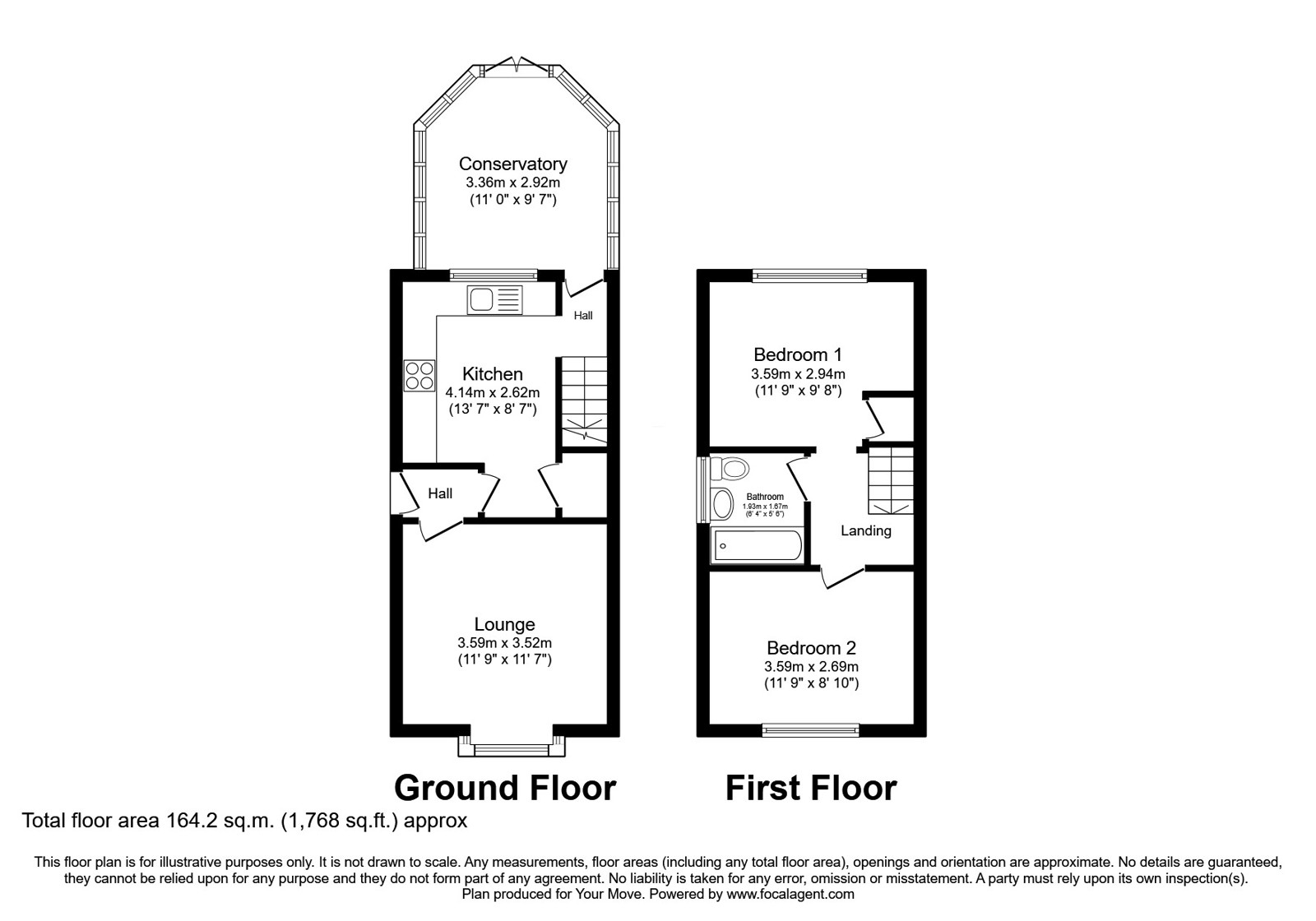 8, Erlesmere Close, Oldham floorplan
