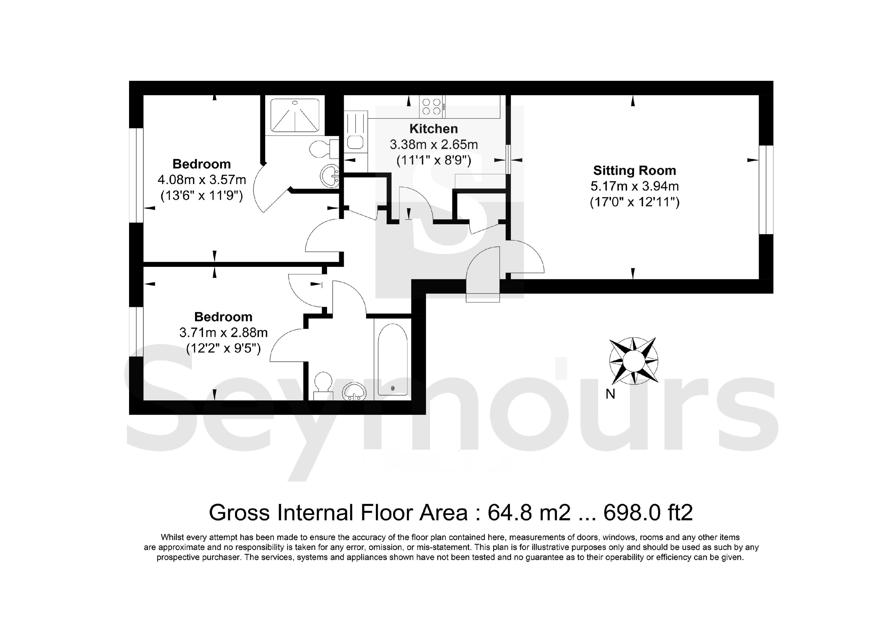 Flat 33, The Clock Tower,, Kings Road, Surrey floorplan