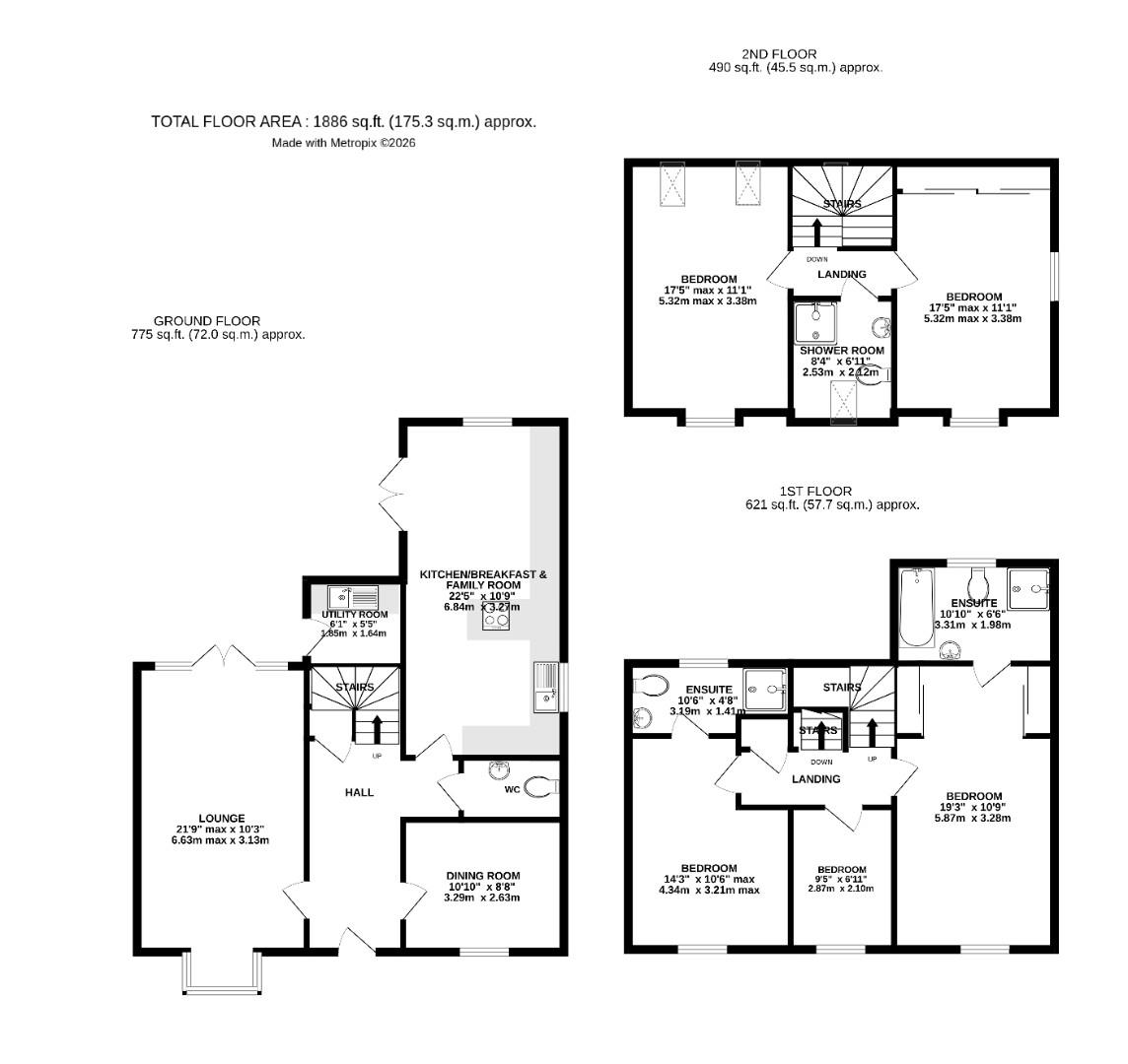 26, Hampton Road, Dunmow floorplan