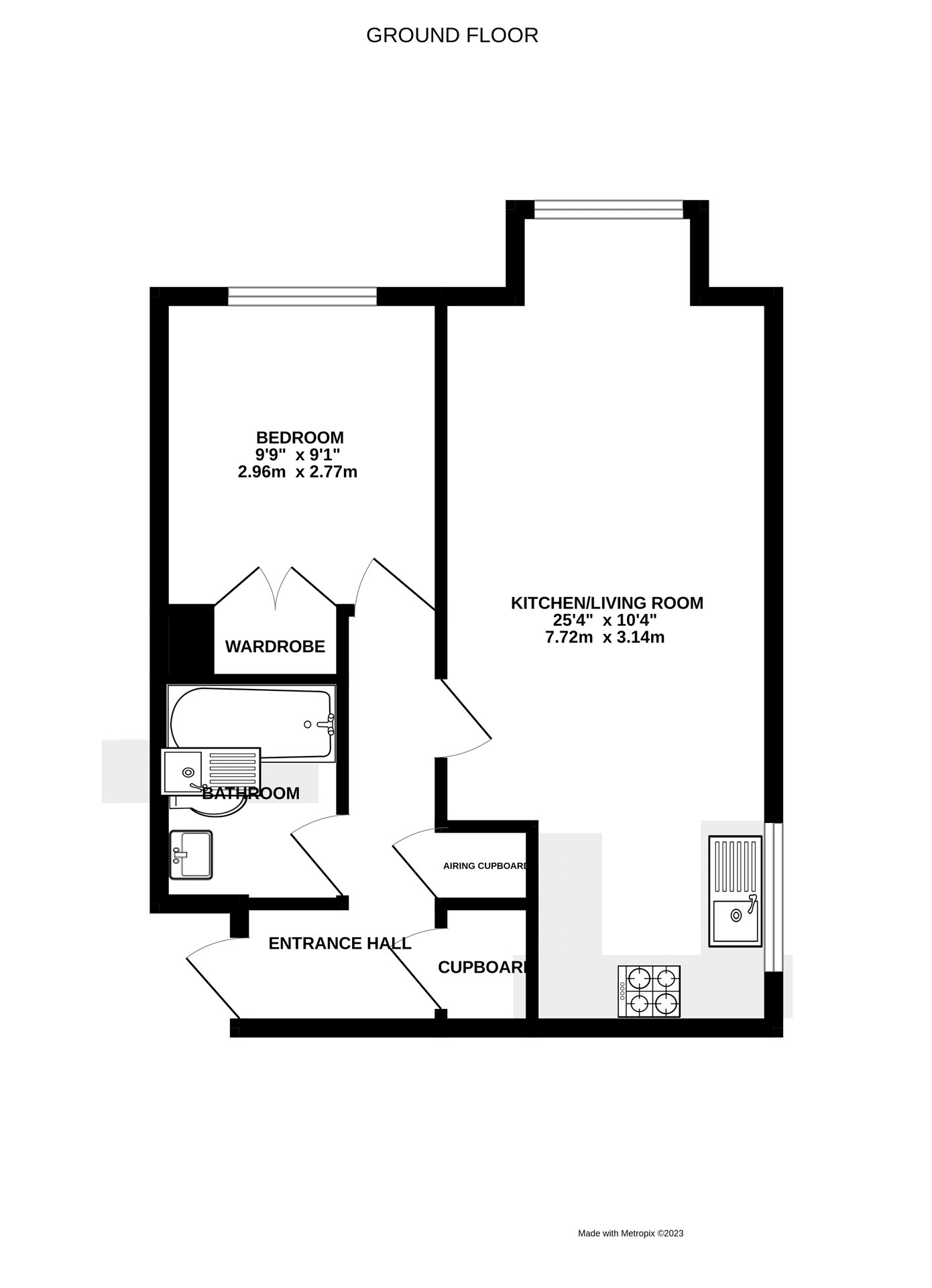 Fairview Gardens, Farnham, Surrey GU9, 1 bedroom flat to rent