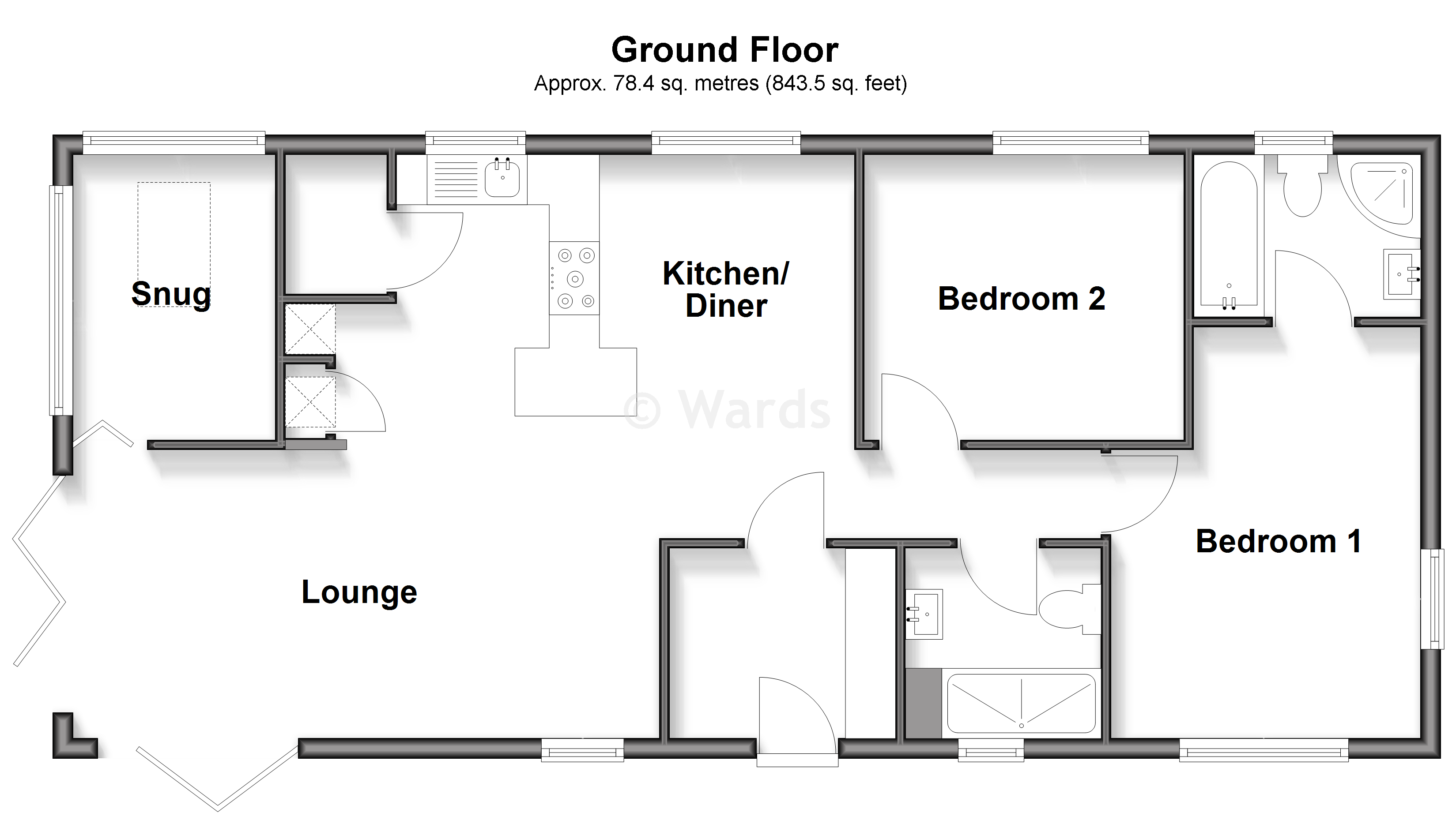 Lakeview, Westwell Park, Well Street, West Malling floorplan