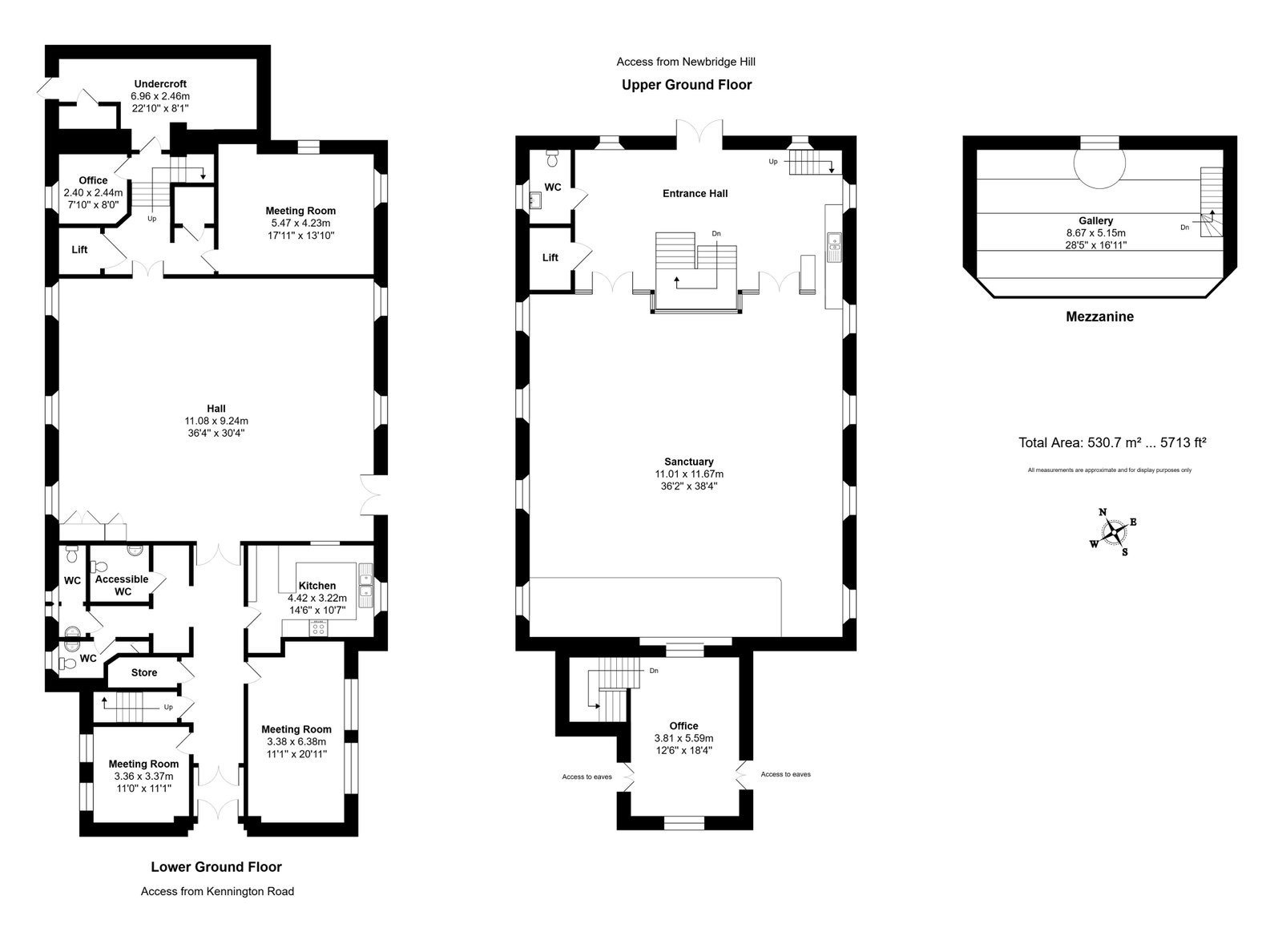 Weston Methodist Church, Newbridge Hill, Bath floorplan