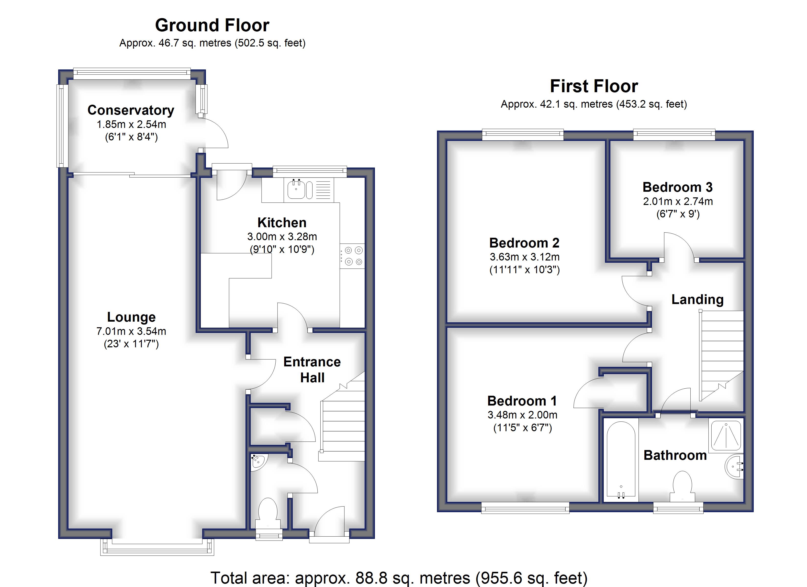 3 Bedrooms End terrace house to rent in Scropton Walk, Shelton Lock, Derby DE24