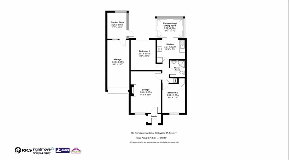 36, Pendray Gardens, Liskeard floorplan