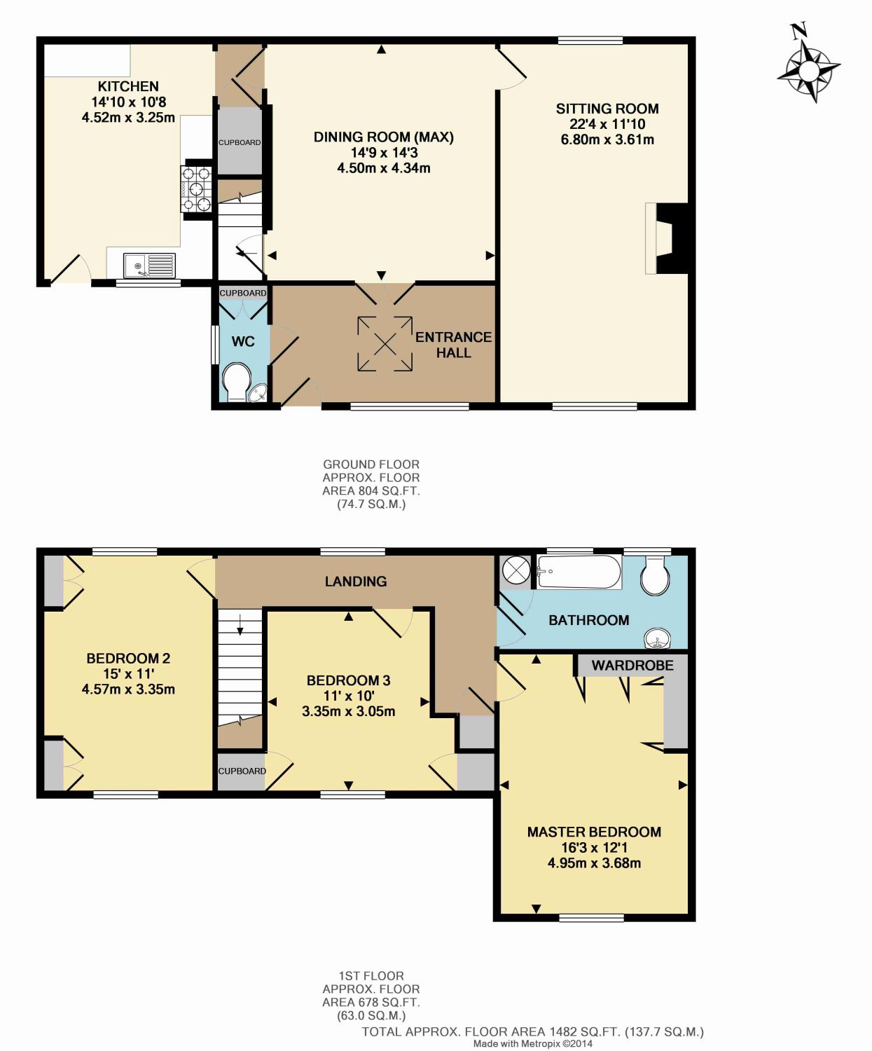 3 Bedrooms Detached house to rent in Kinnersley Manor, Reigate Road, Sidlow, Reigate RH2