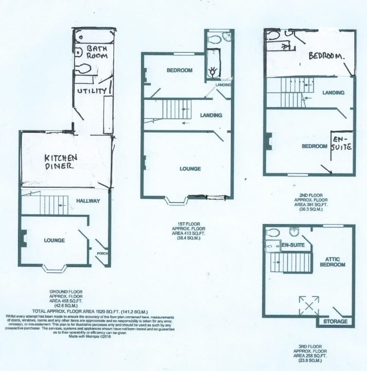 32, Esk Terrace, Whitby floorplan