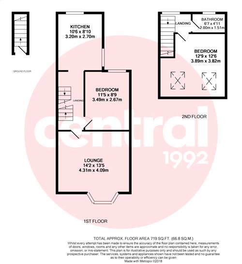 2 Bedrooms Flat to rent in Devonshire Road, Walthamstow, London E17