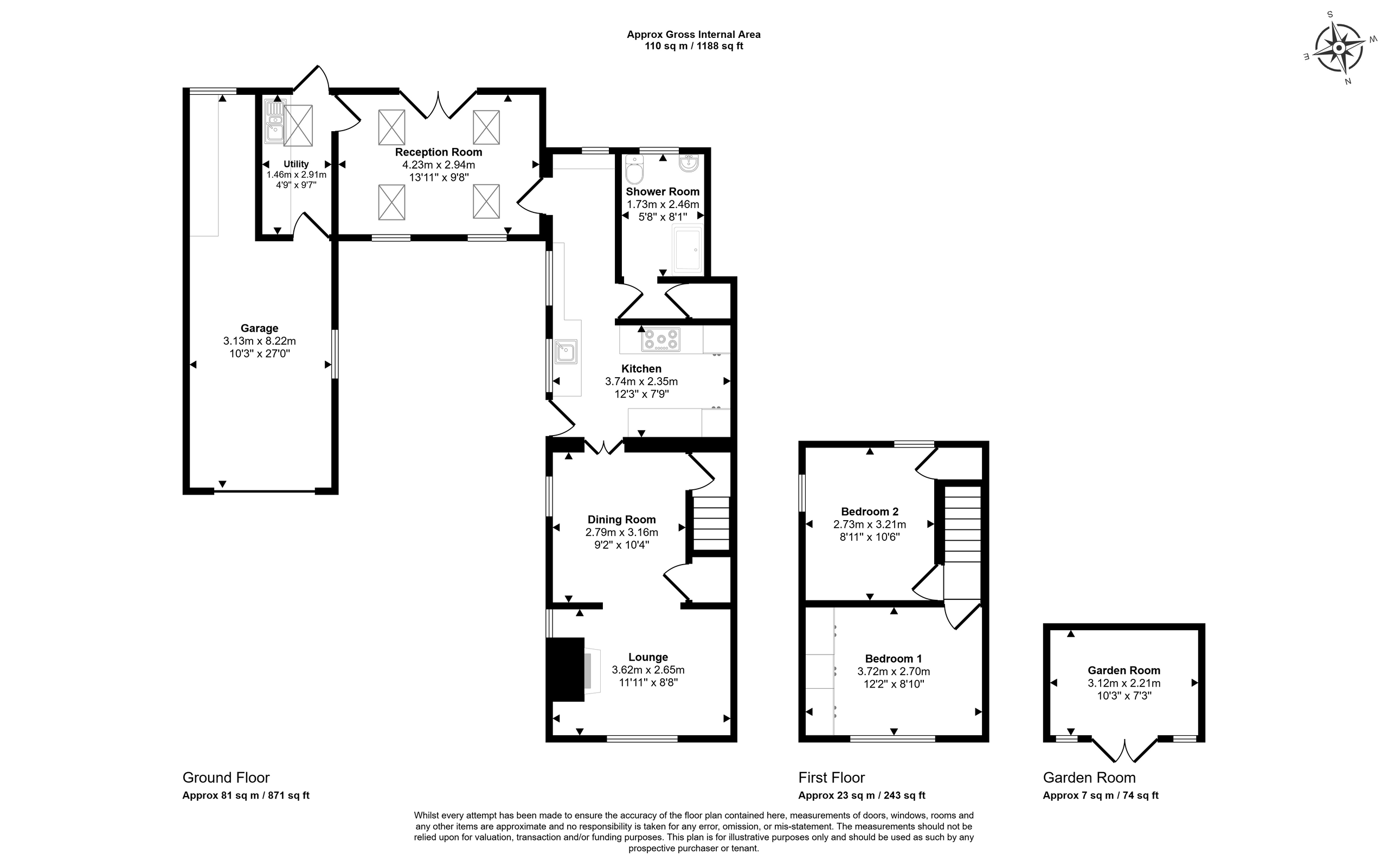 Walnut Cottage, Wisbech floorplan