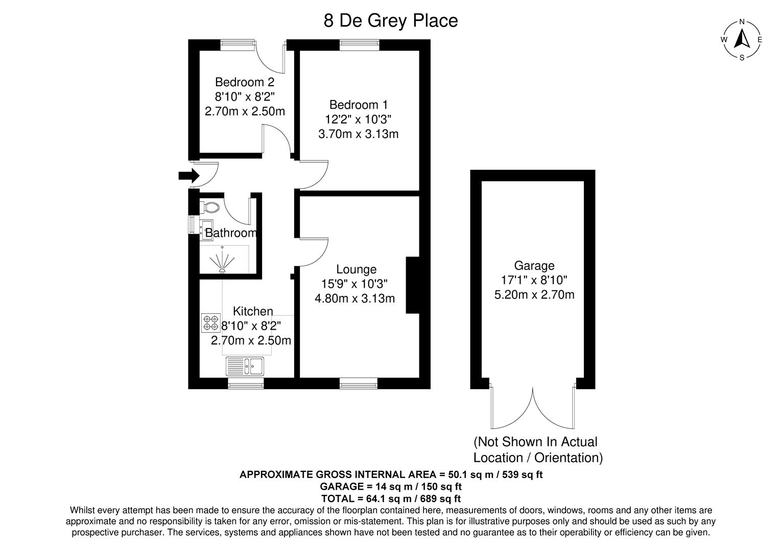 8, De Grey Place, York floorplan