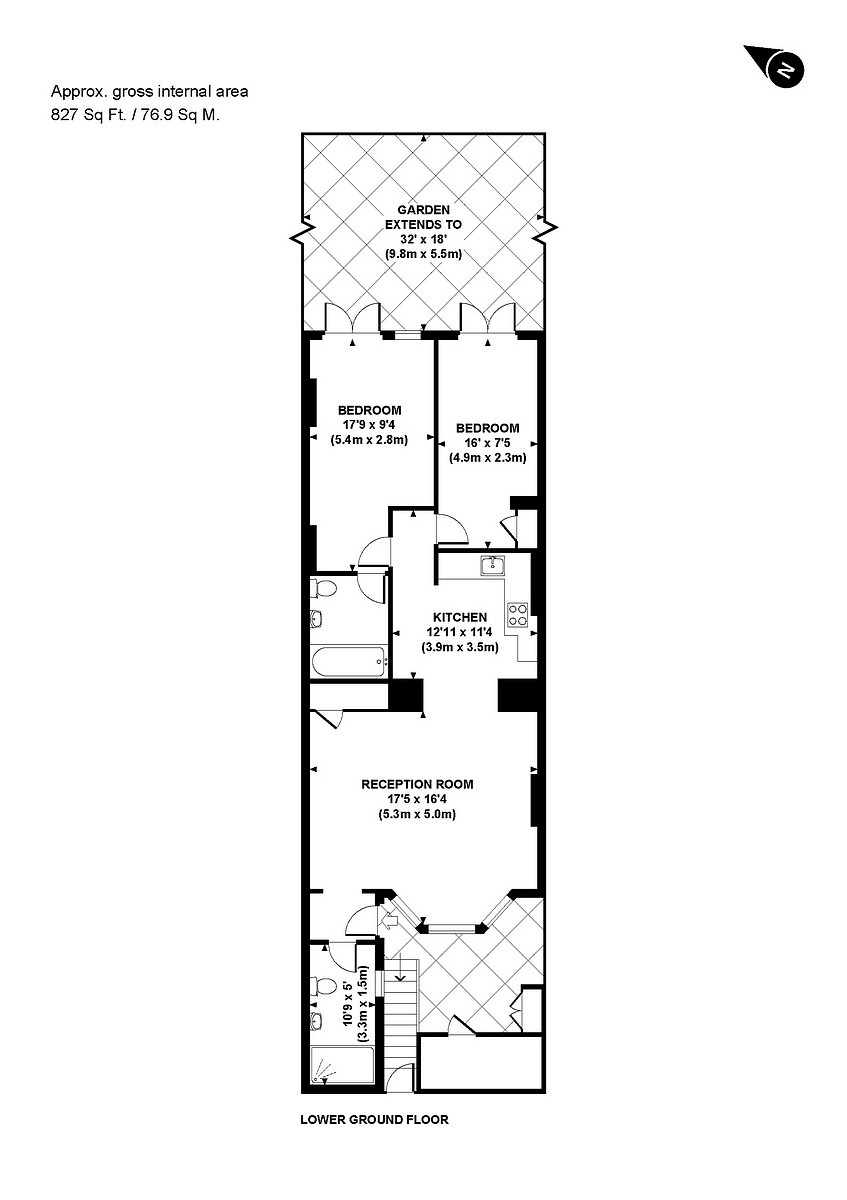 2 Bedrooms Flat to rent in Sevington Street, Maida Vale, London W9