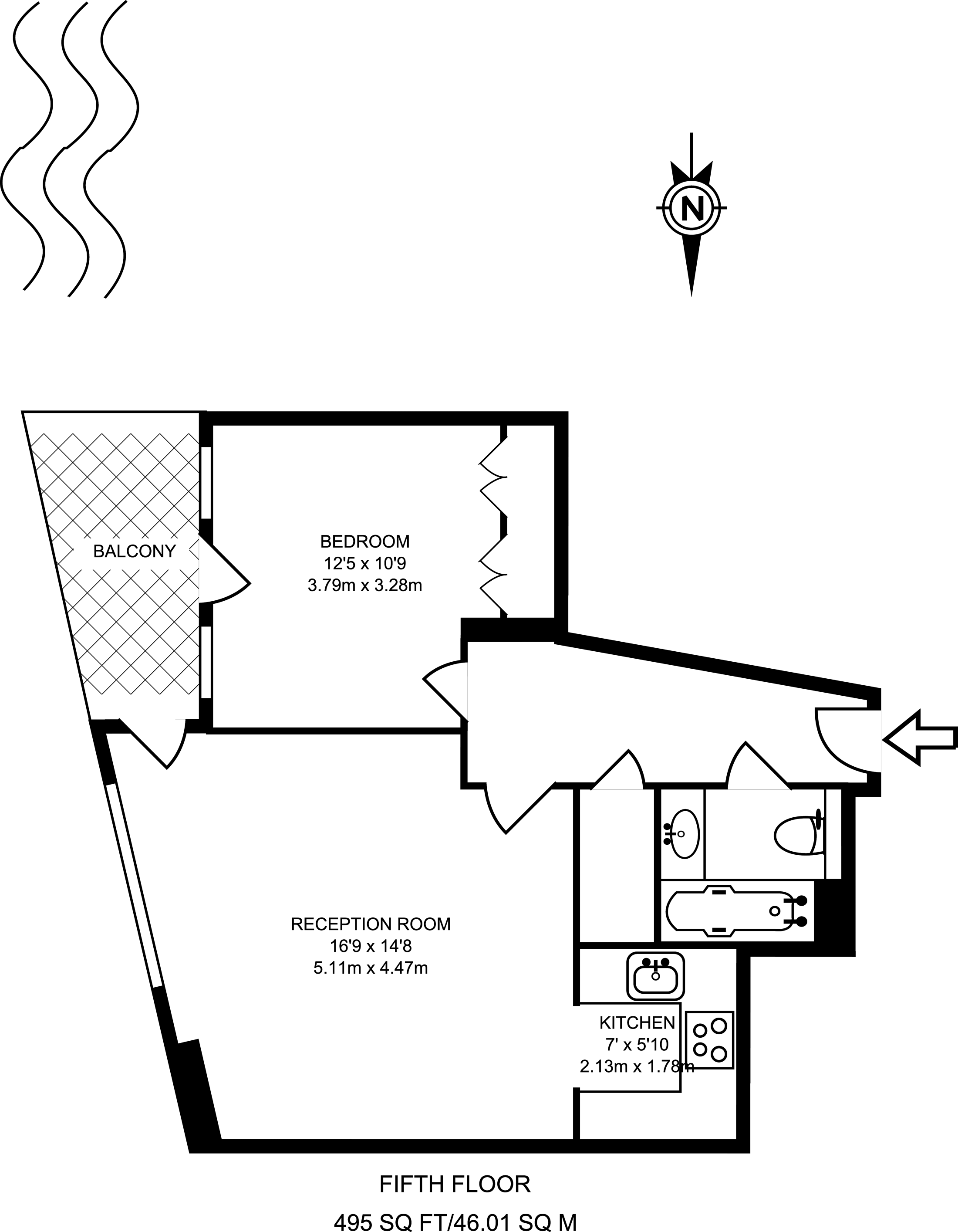1 Bedrooms Flat to rent in New Providence Wharf, Canary Wharf, London E14