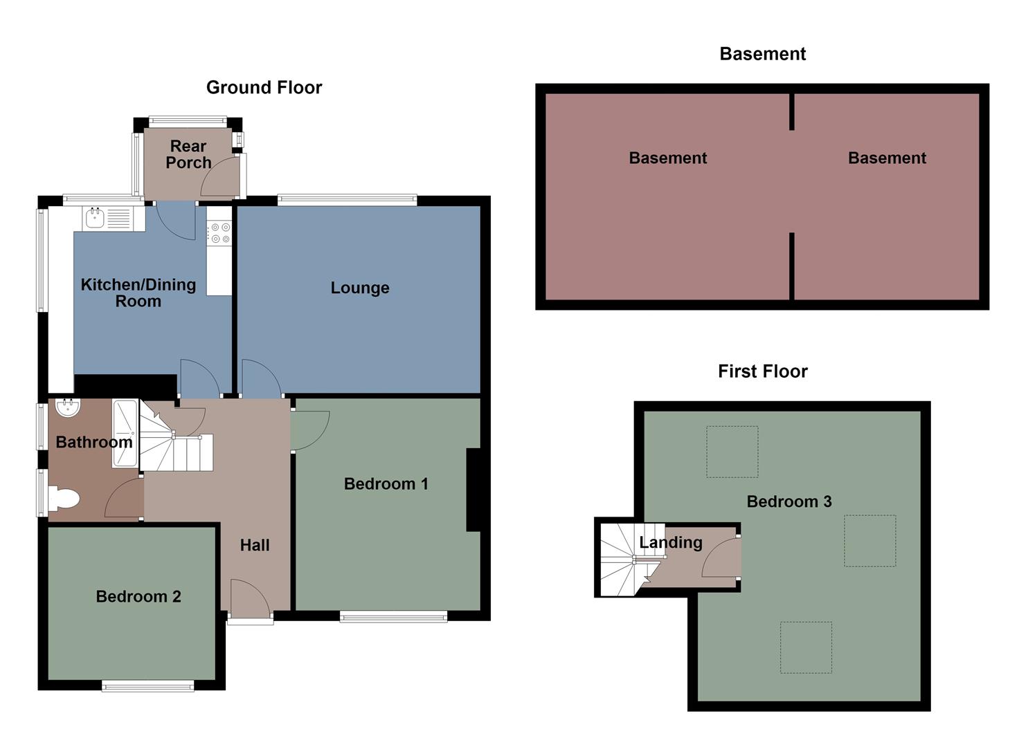 66, Vicarage Road, Swansea floorplan