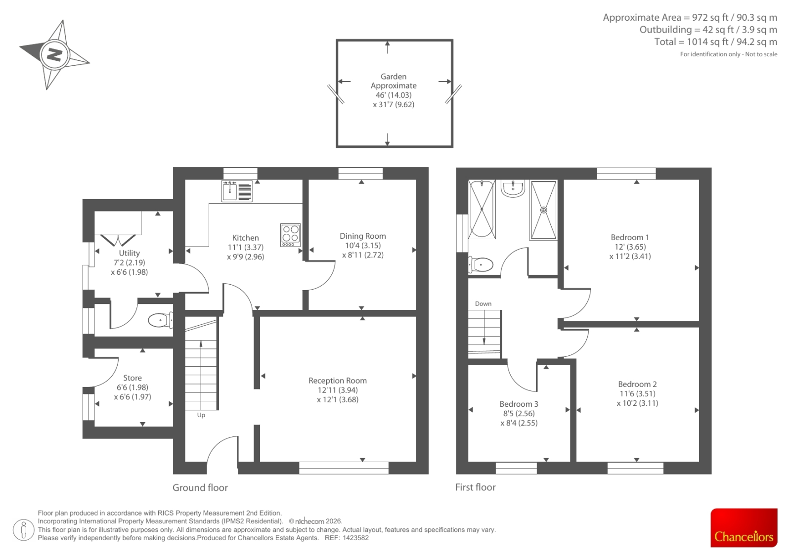 20, Bracegirdle Road, Oxford floorplan