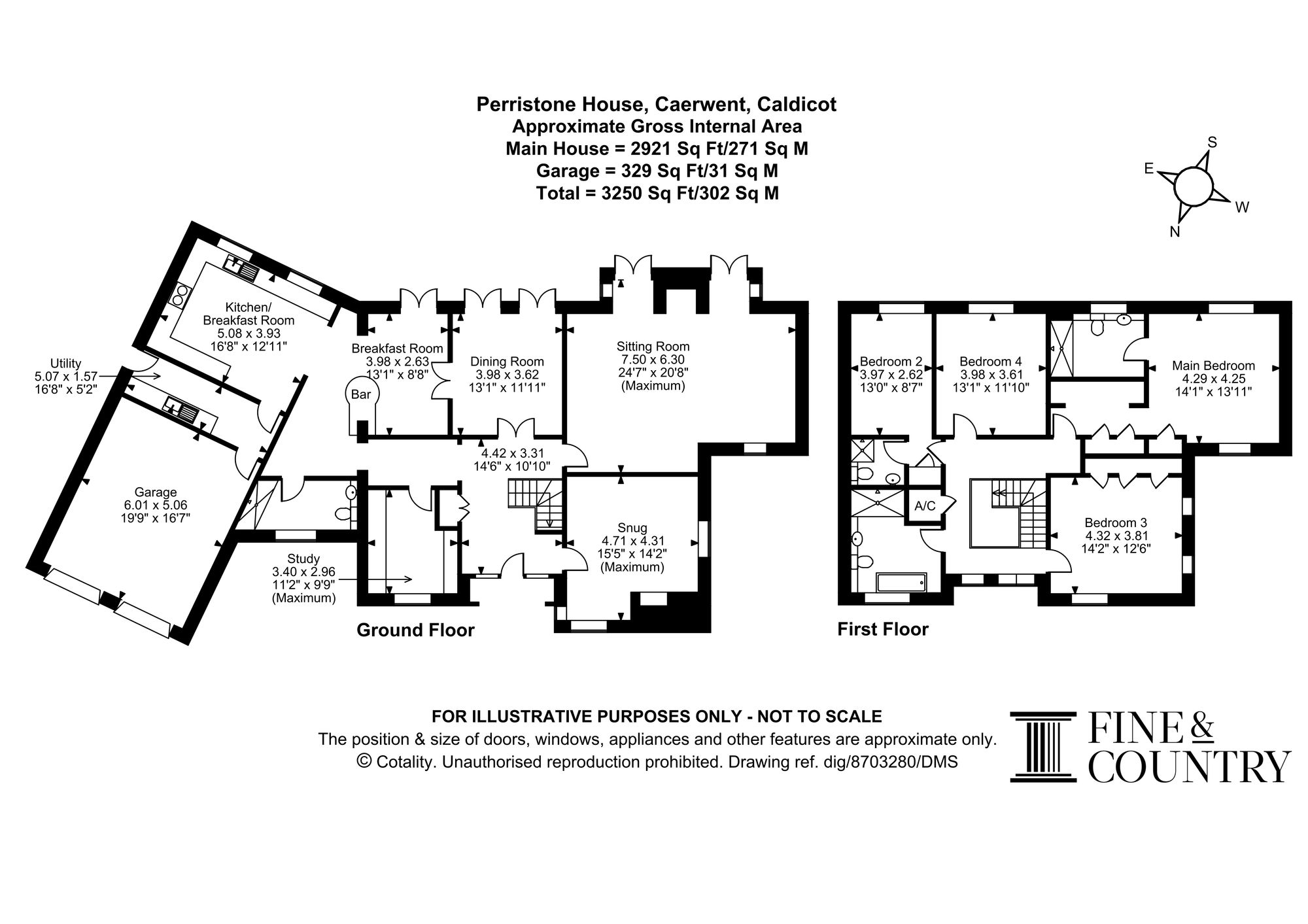 Perristone House, Caldicot floorplan