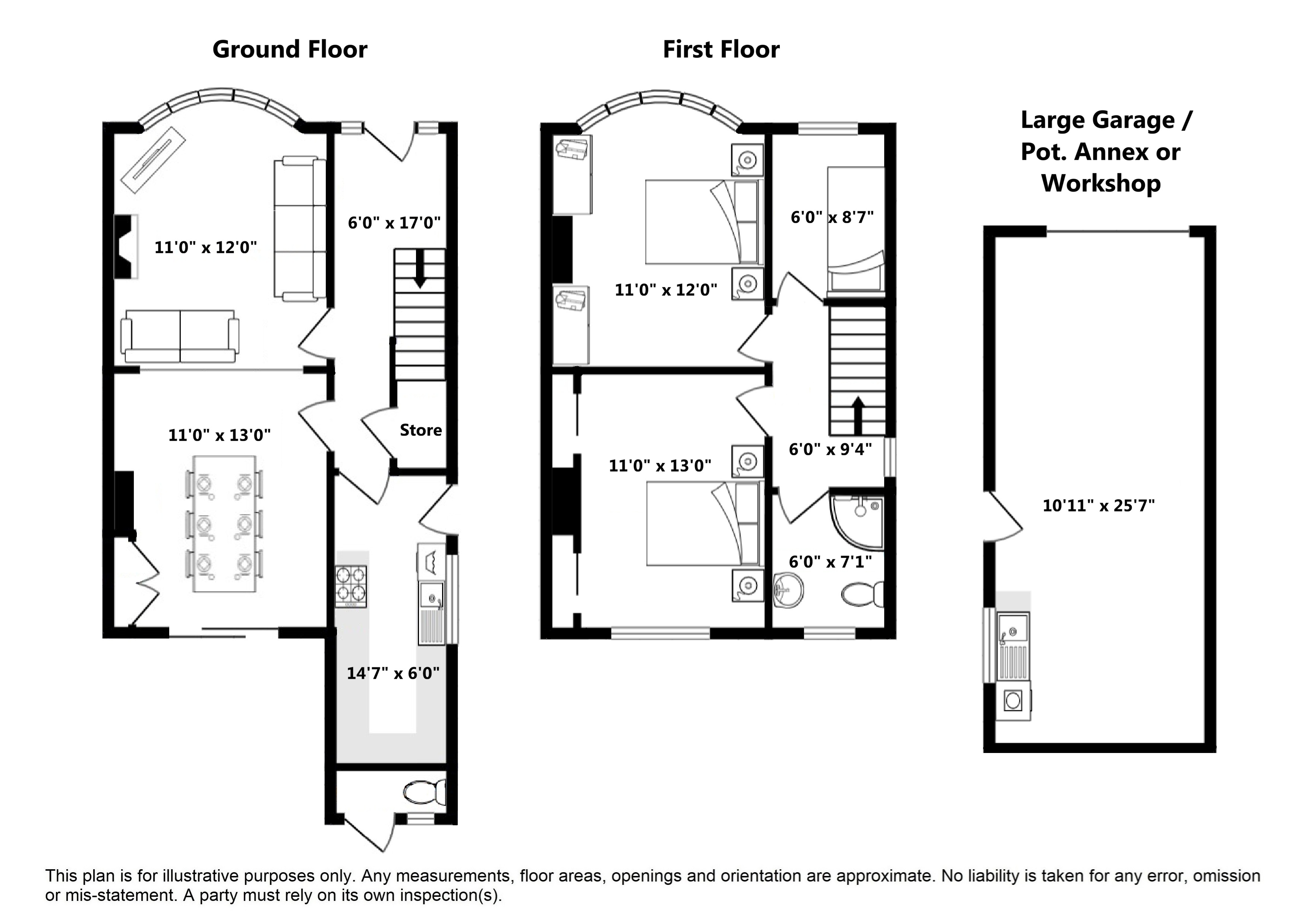 Oundle Road, Woodston, Peterborough floorplan