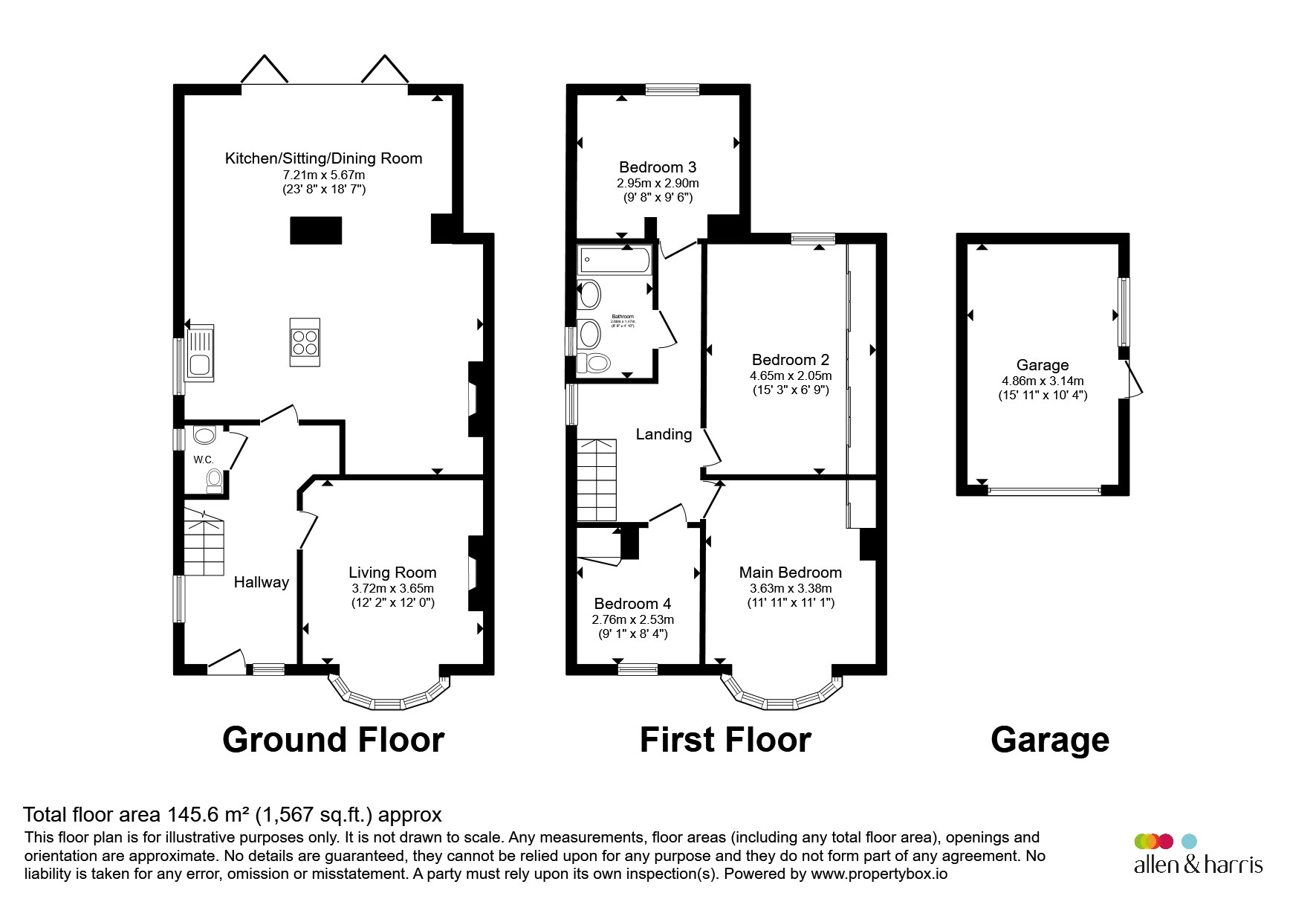 13, Rookwood Avenue, Cardiff floorplan