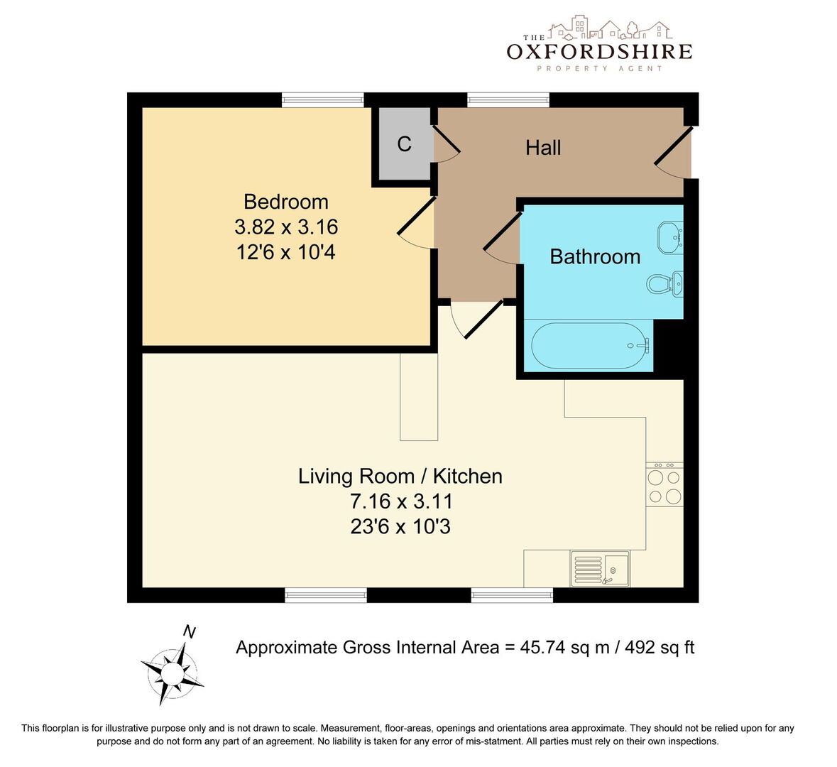 Flat 16, Merlin House, Centenary Way, Witney floorplan