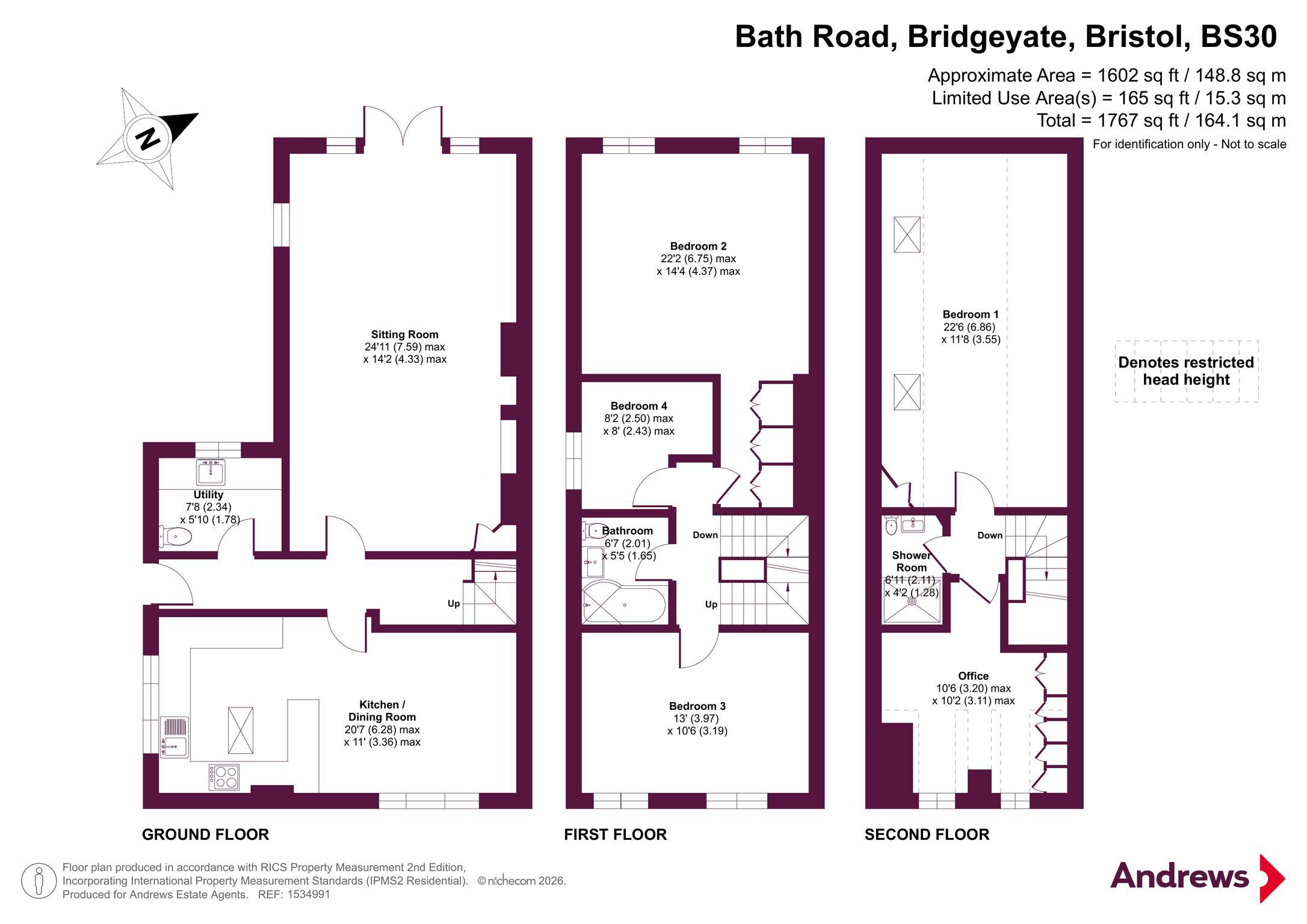 60, Bath Road, Bristol floorplan
