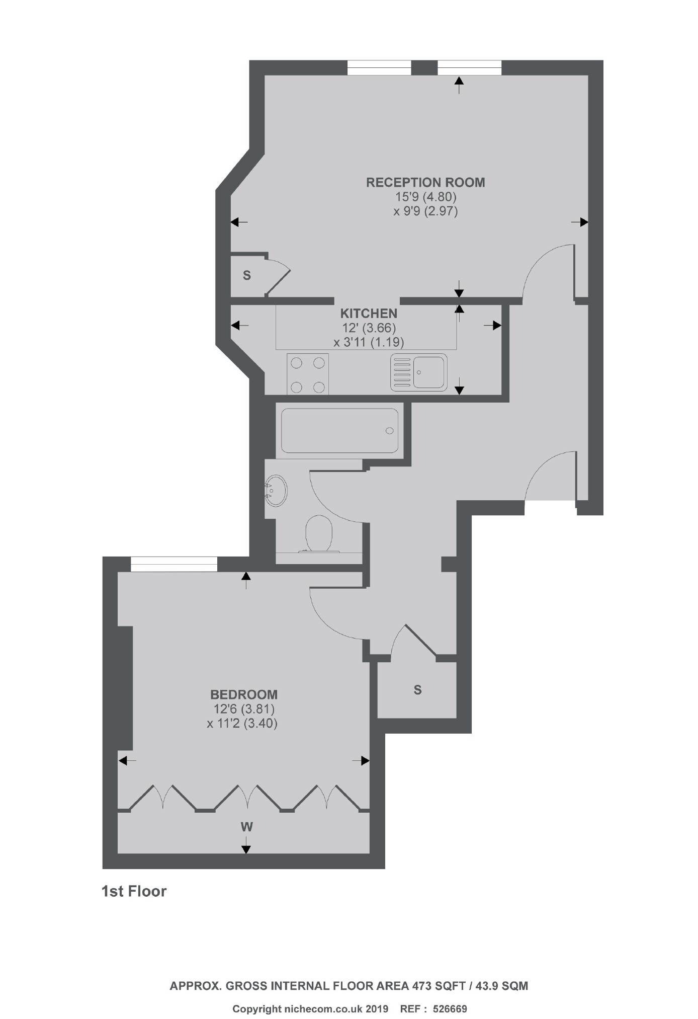 Flat 2, 13, Tooting Bec Gardens, London floorplan