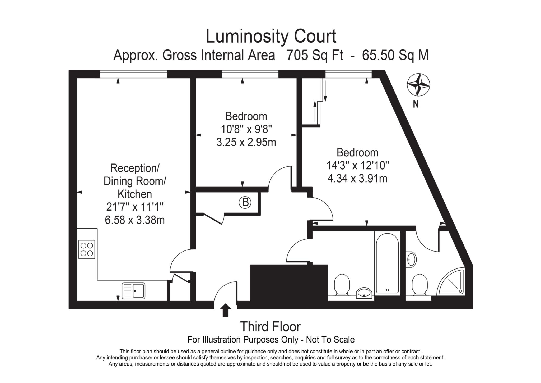 42 Luminosity Court, Drayton Green Road, London floorplan