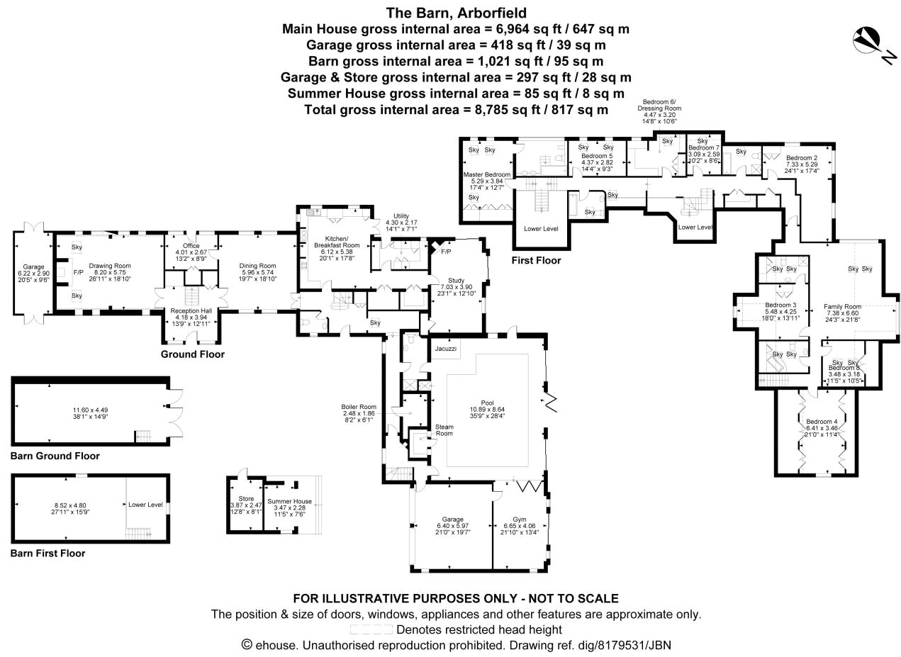 7 bed detached house for sale in Swallowfield Road, Arborfield