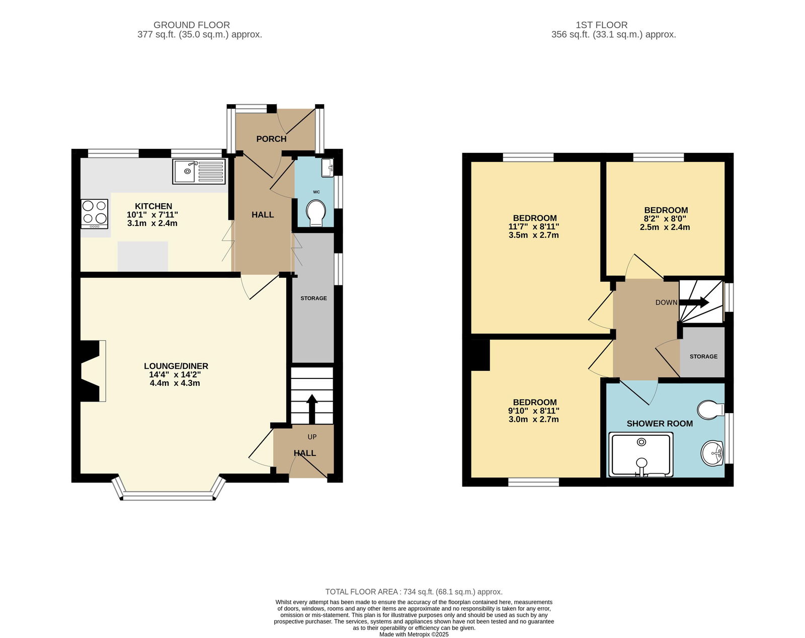 17, Greenfields Road, Worcester floorplan