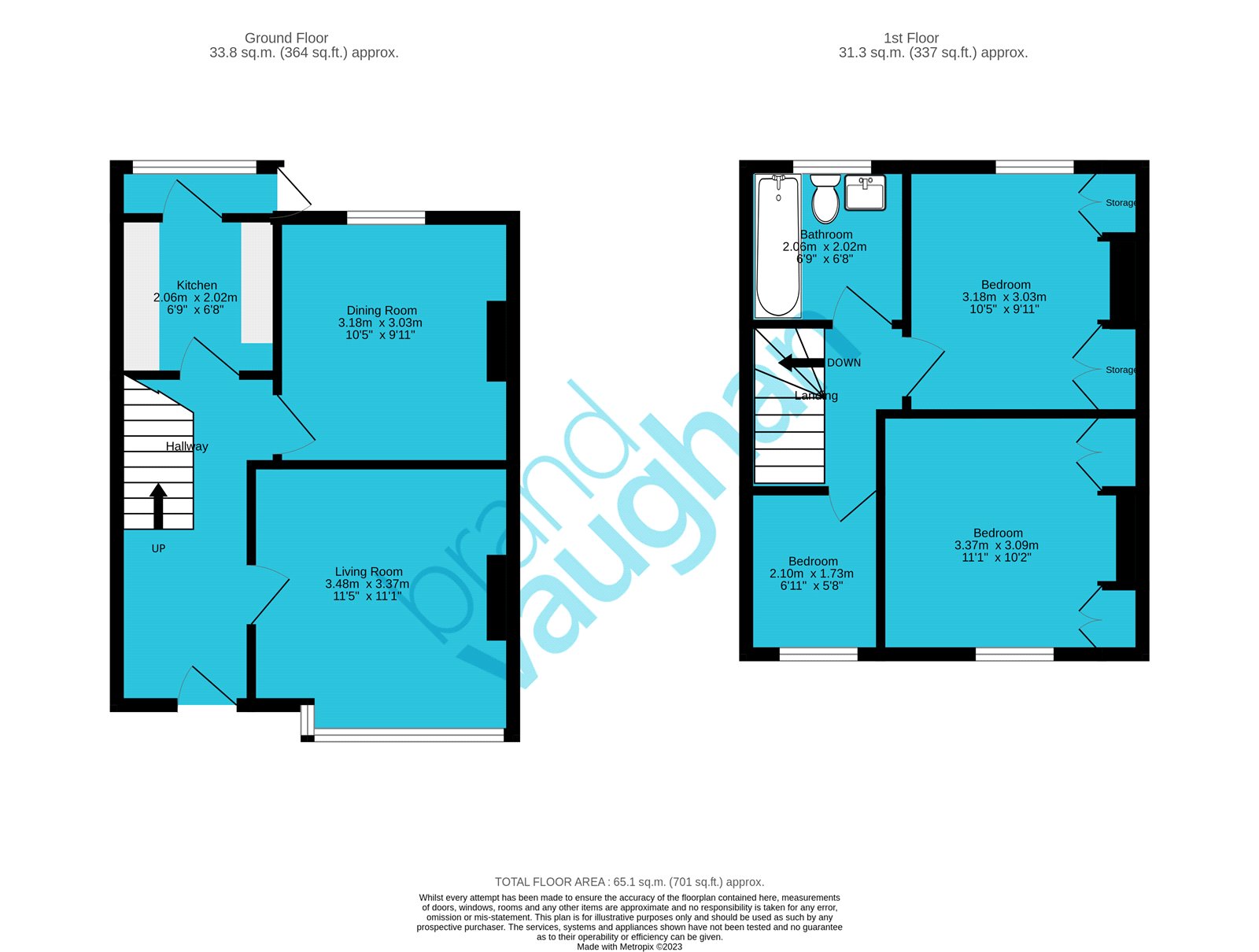 121, Bevendean Crescent, East Sussex floorplan