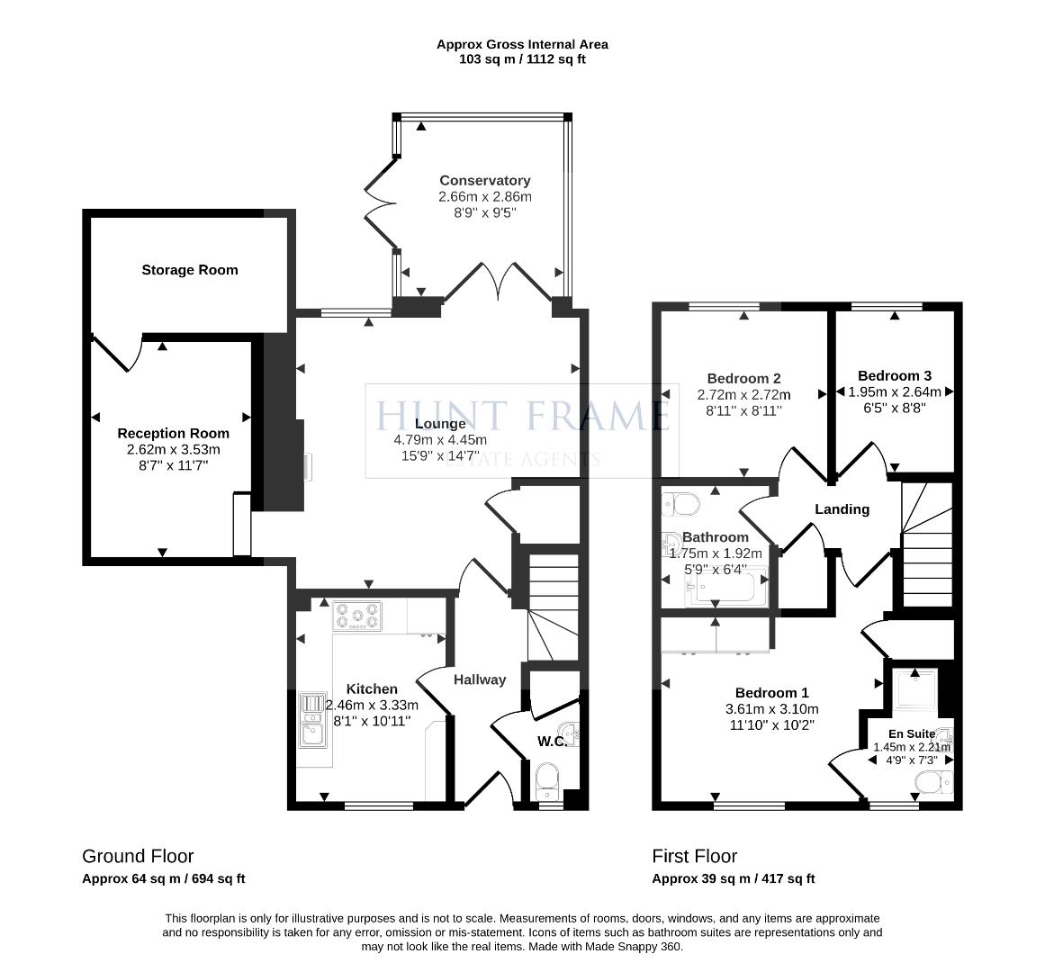 61, Phoenix Drive, Eastbourne floorplan