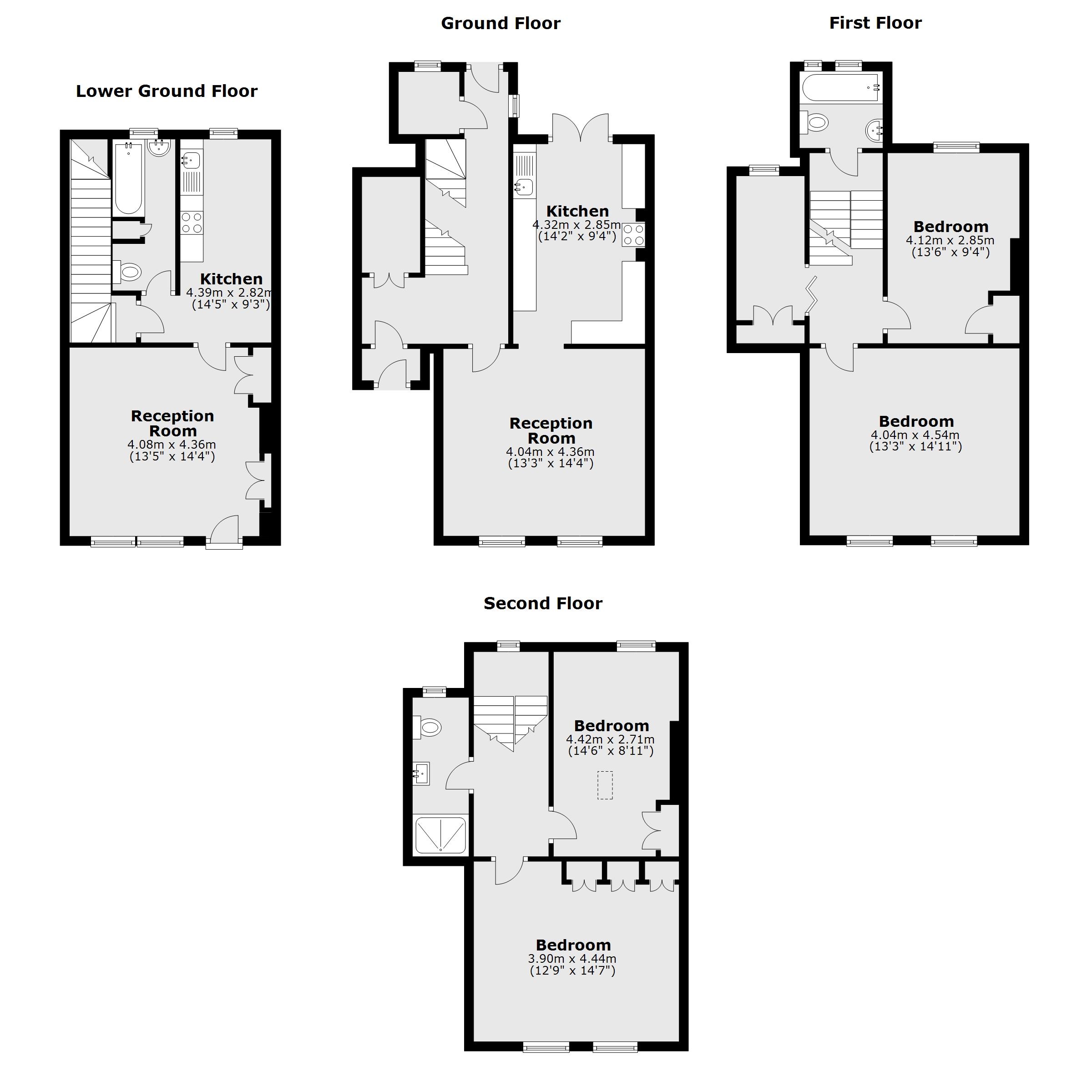 Lower Teddington Road, Hampton Wick KT1, 4 bedroom semidetached house