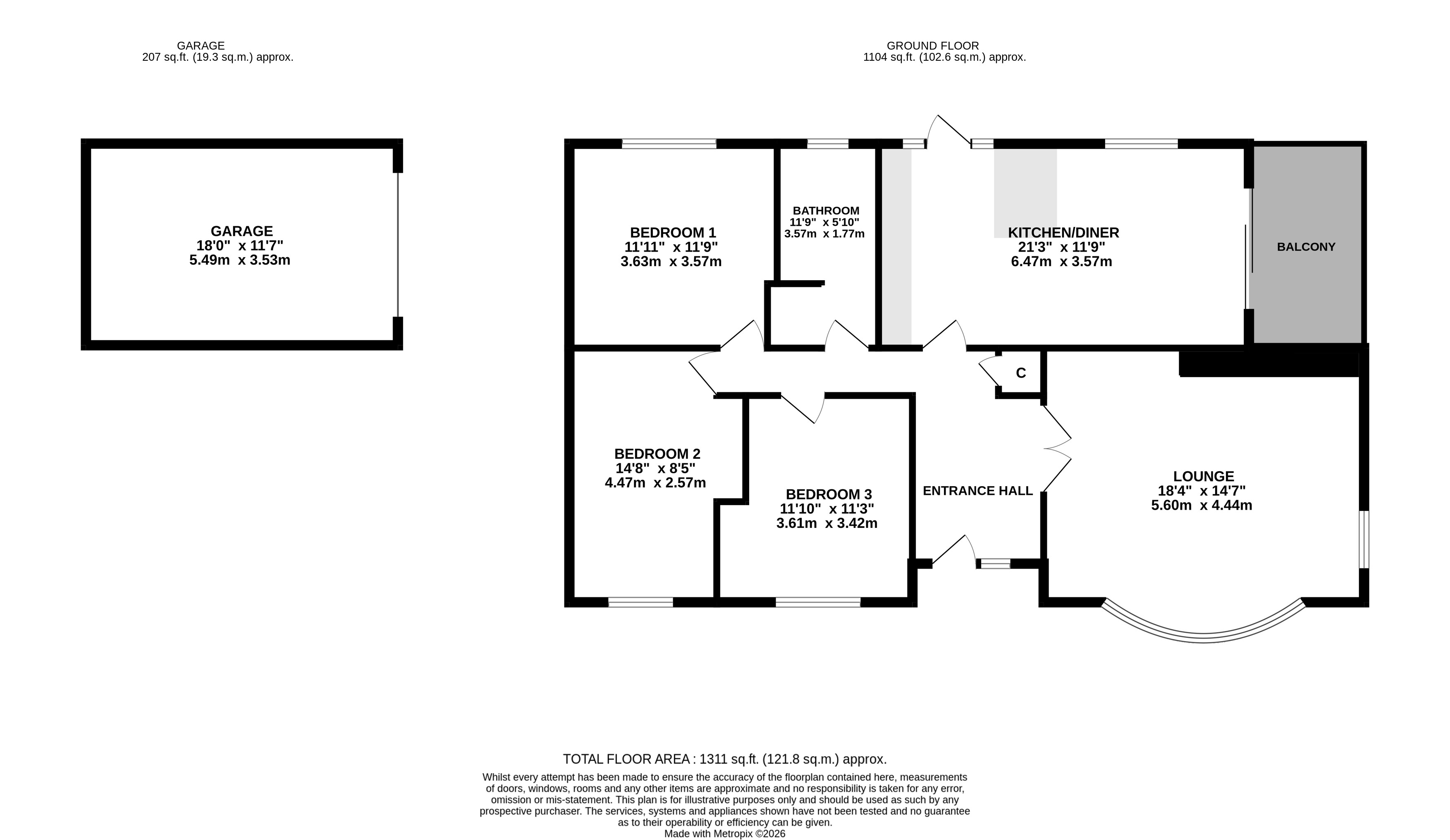 113, Park Road, Bradford floorplan
