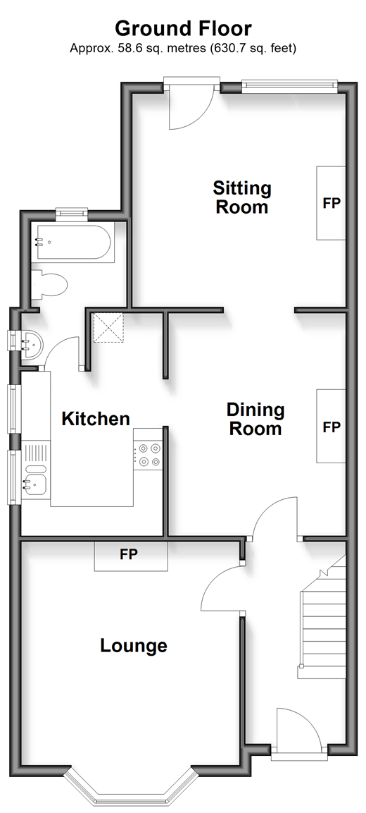 The Avenue, Totland Bay floorplan