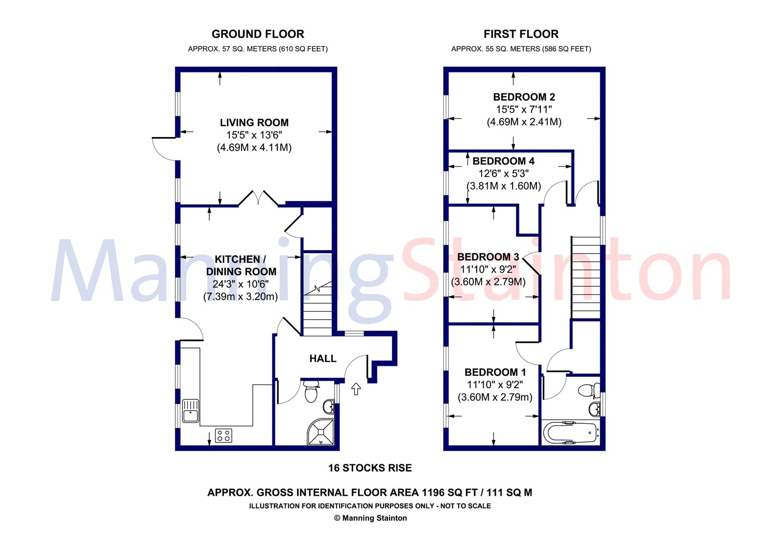 4 Bedrooms Terraced house for sale in Stocks Rise, Leeds, West Yorkshire LS14