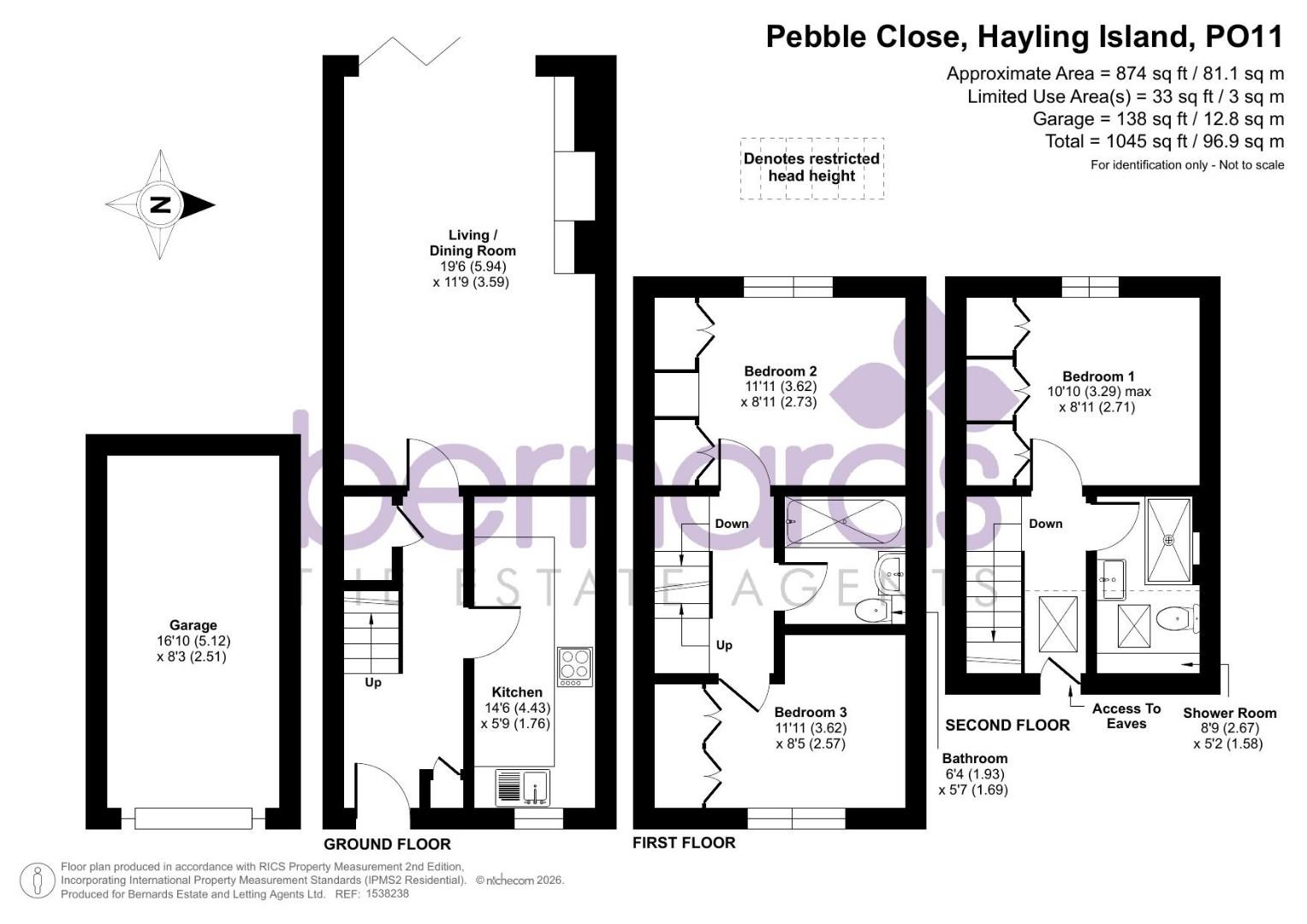 Pebble Close, Hayling Island floorplan