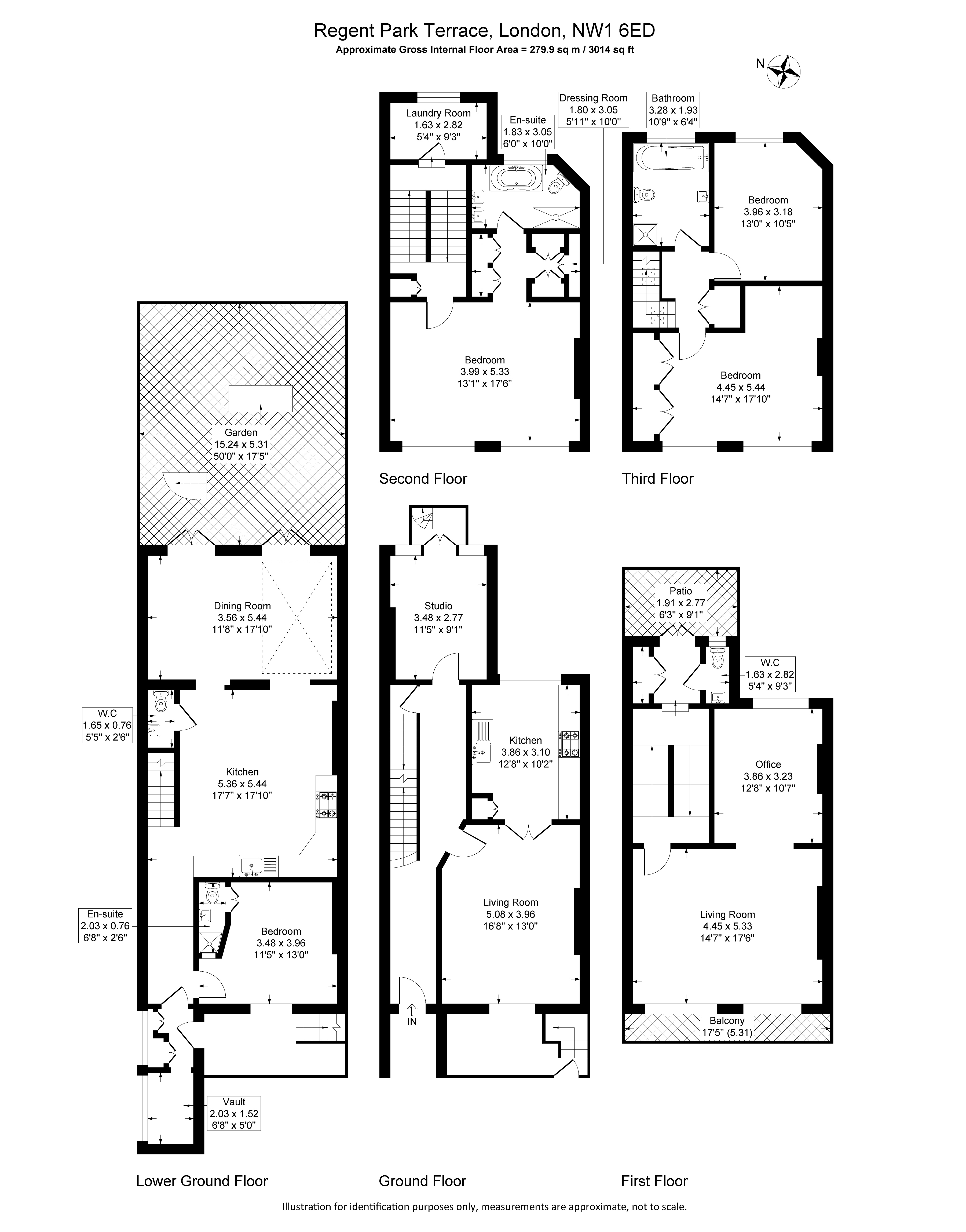 19, Regents Park Terrace, London floorplan