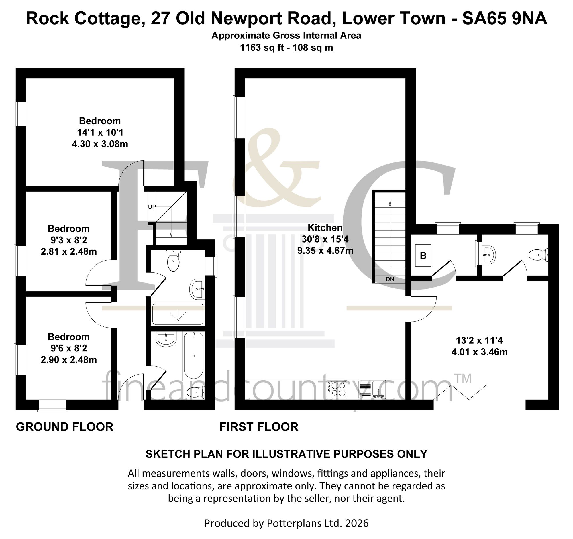 Rock Cottage Old Newport Road, Fishguard floorplan