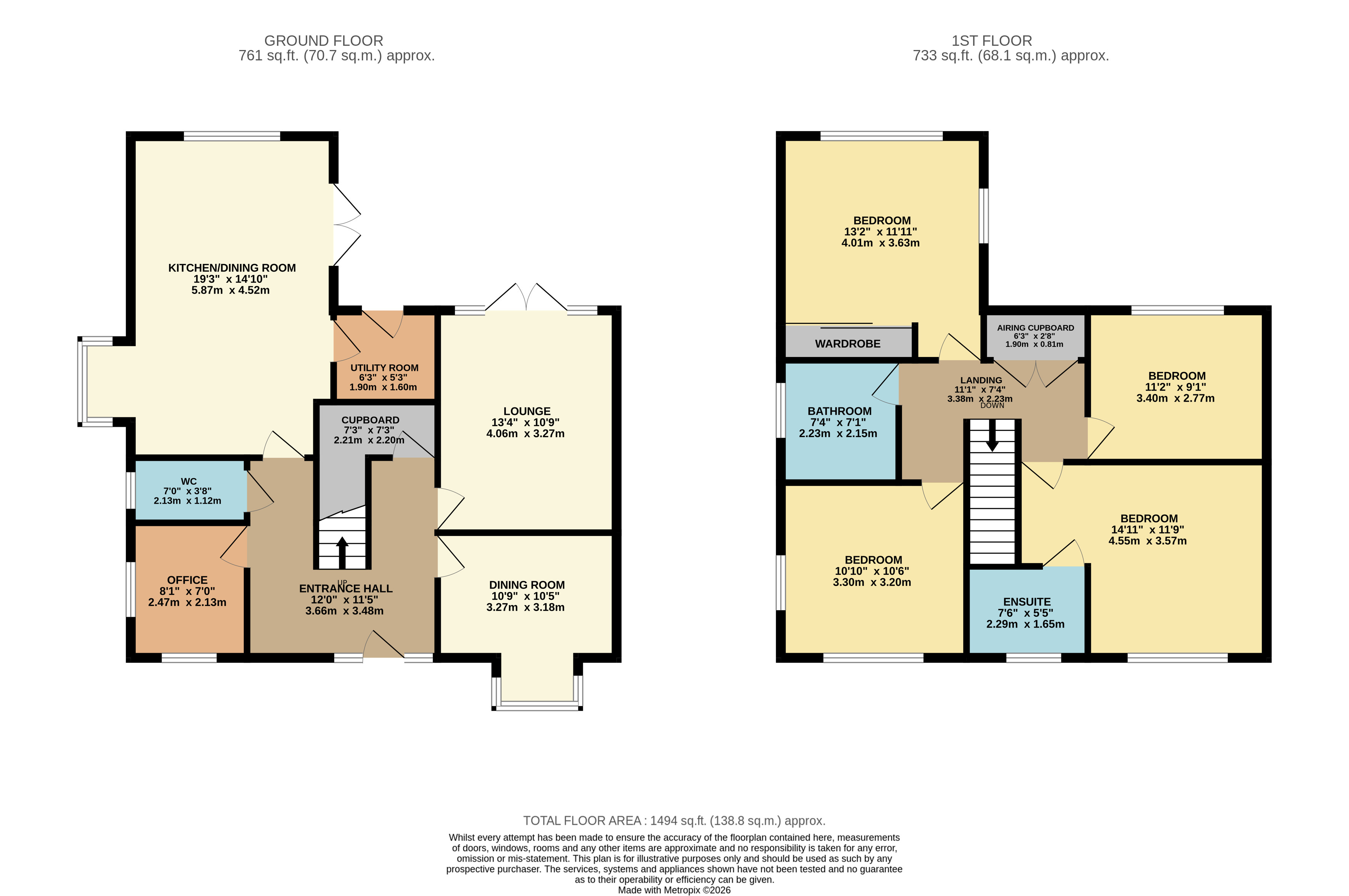 14, Deerhound Crescent, Dunstable floorplan