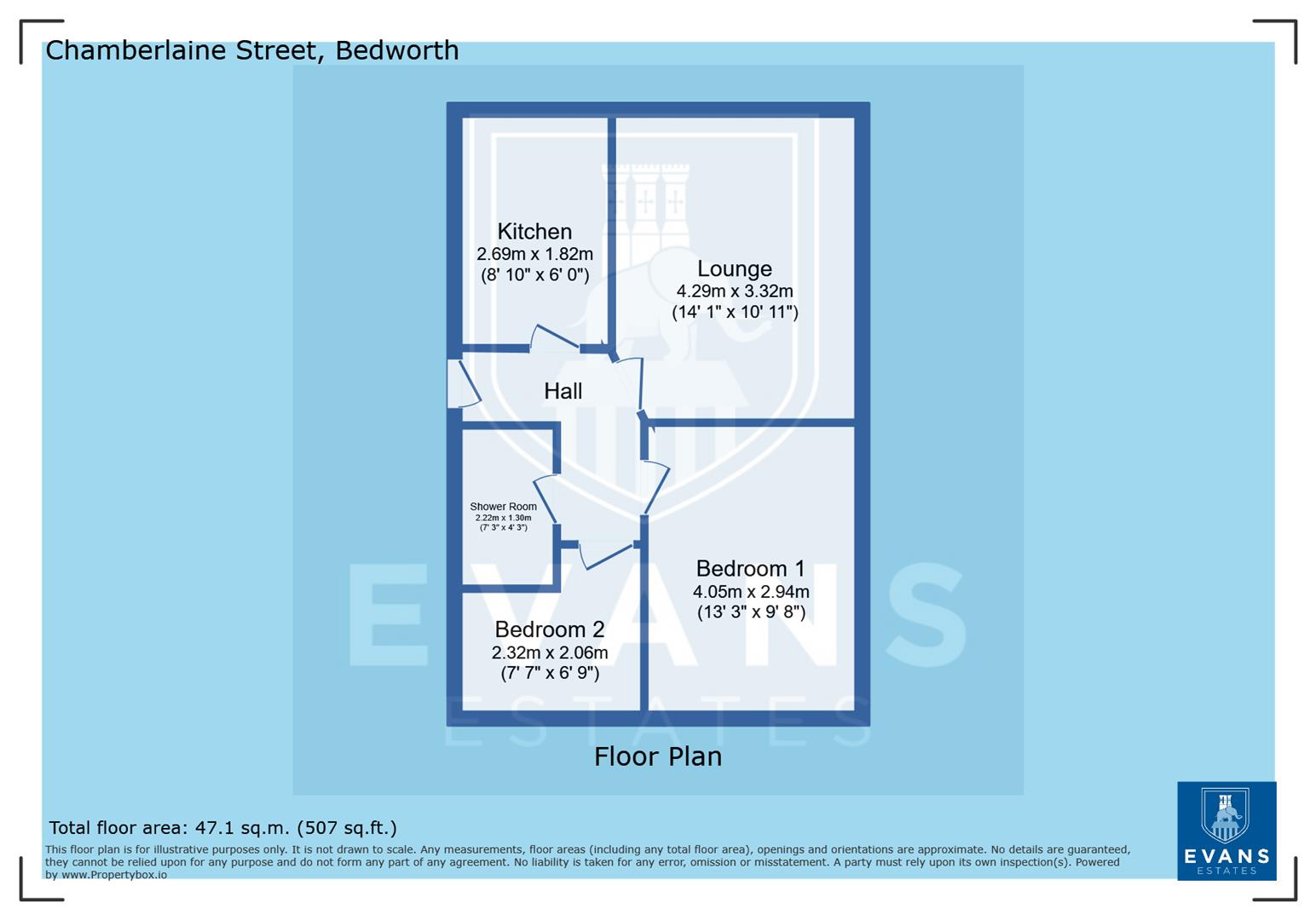 37, Chamberlaine Street, Bedworth floorplan