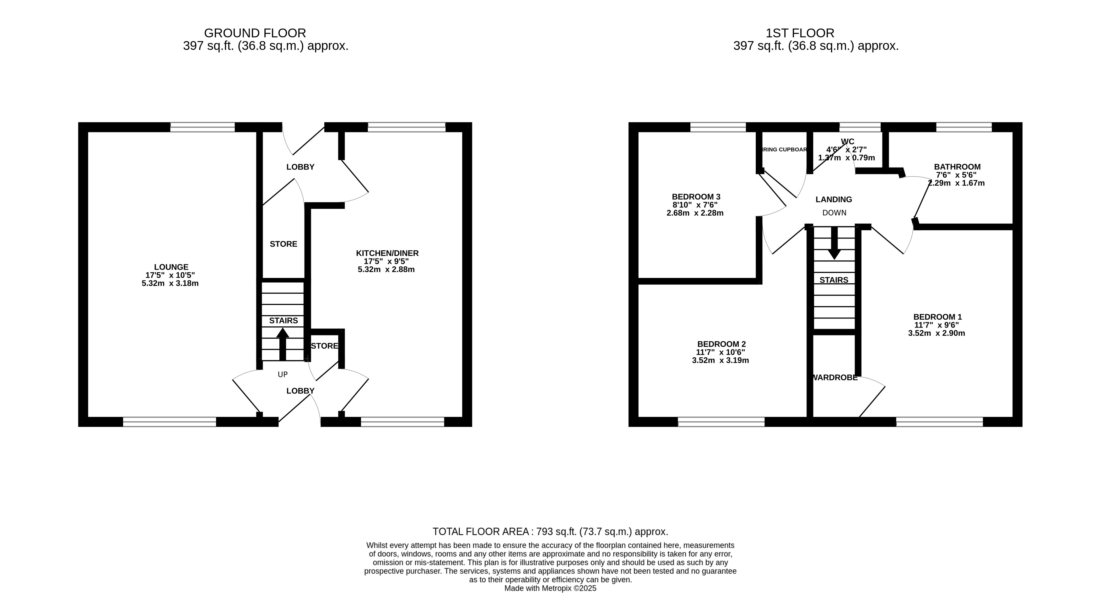 91, Barley Close, Derby floorplan