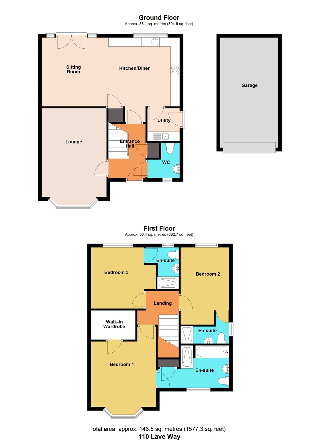 110, Lave Way, Caldicot floorplan