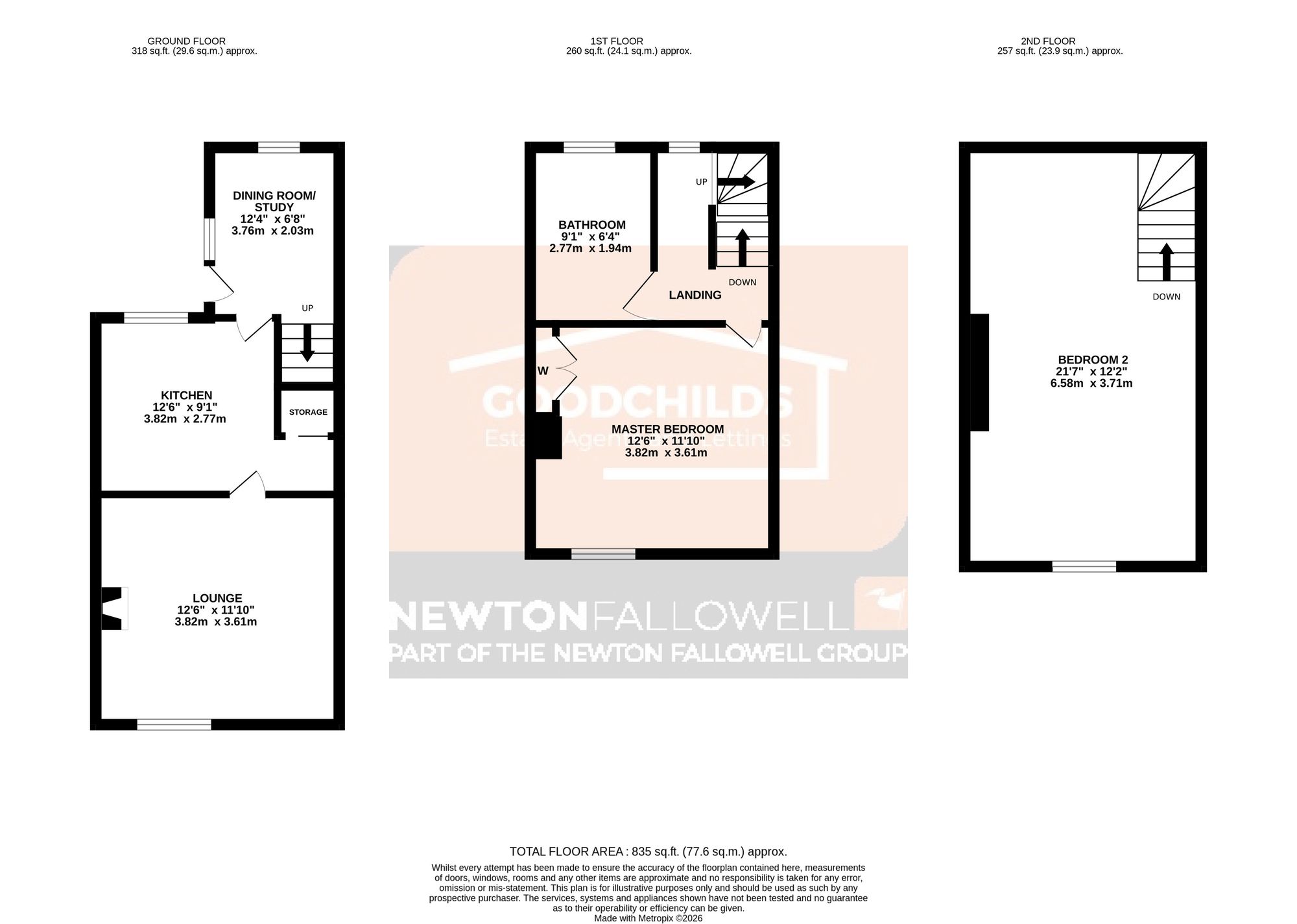 3 Railway Terrace, Stoke-On-Trent floorplan