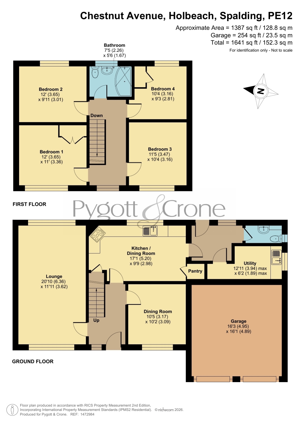 45, Chestnut Avenue, Spalding floorplan