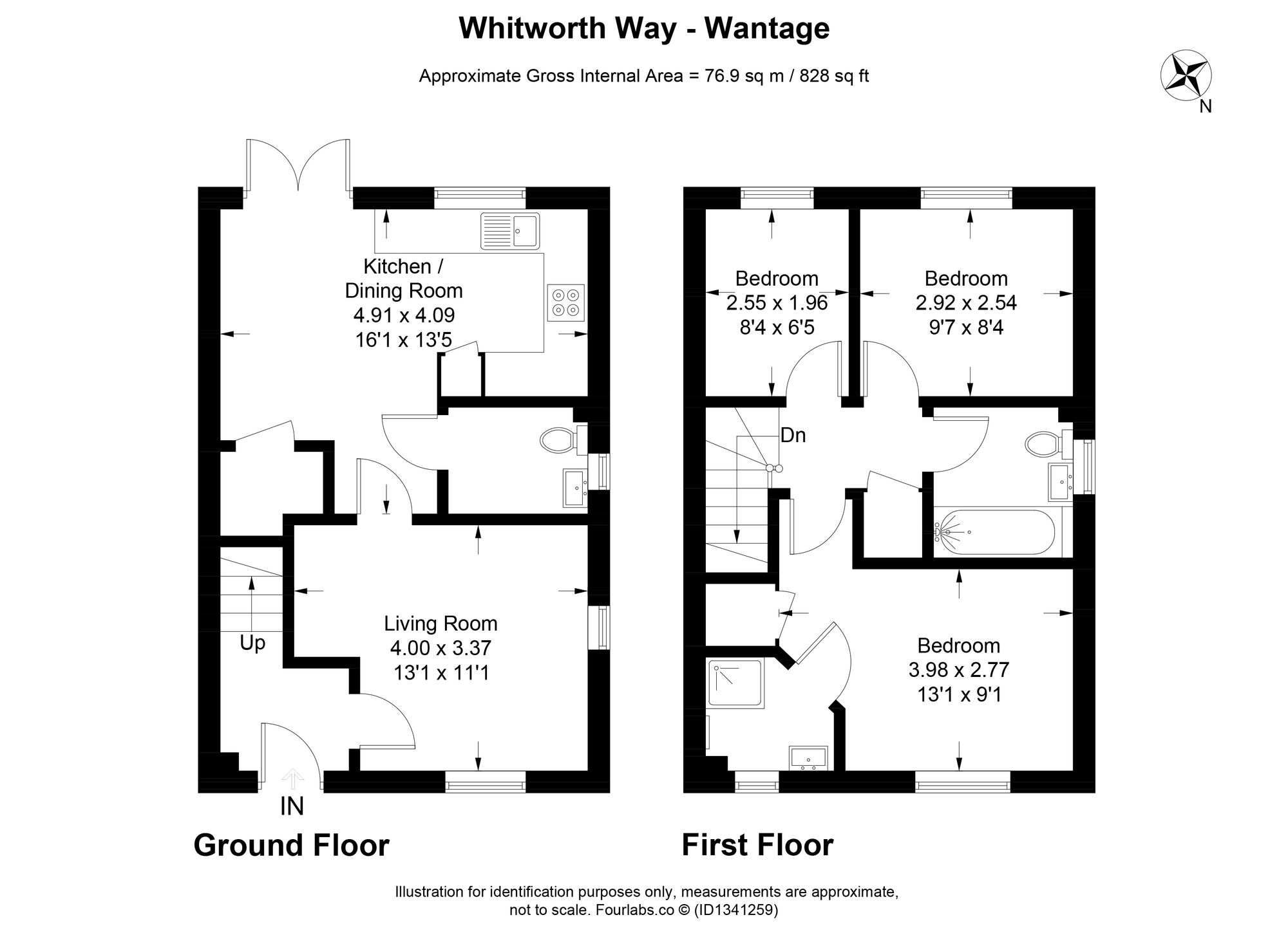 22 Whitworth Way, Wantage floorplan