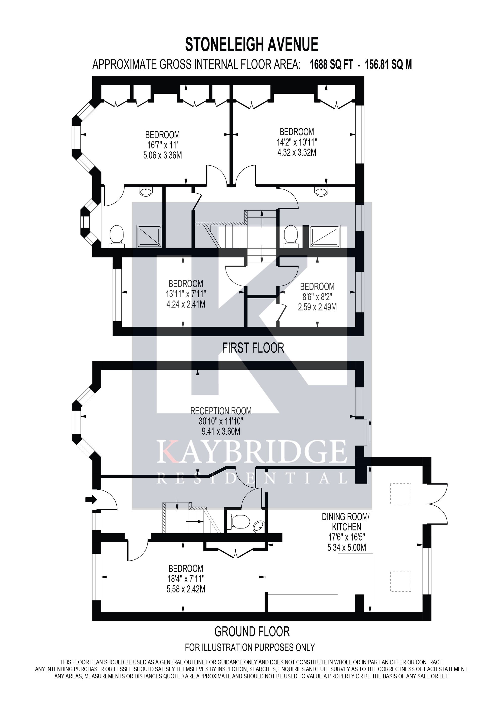 7 Stoneleigh Avenue, Worcester Park floorplan