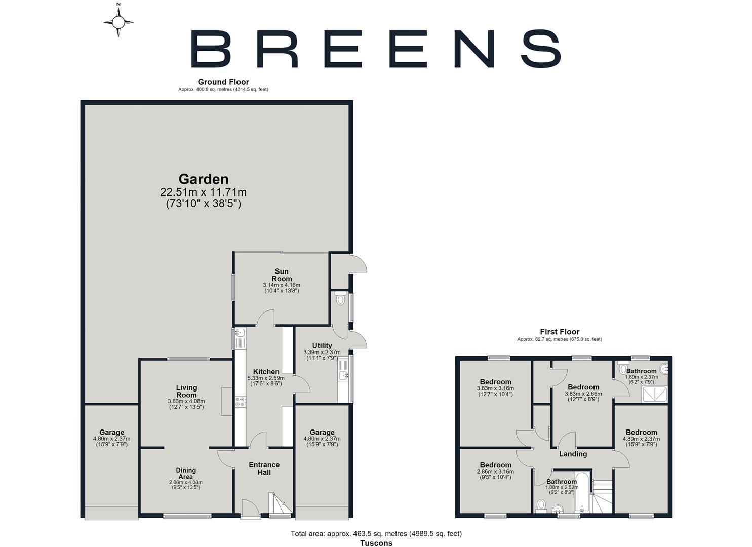 Tuscons, Brewers End, Dunmow Road, Bishop's Stortford floorplan