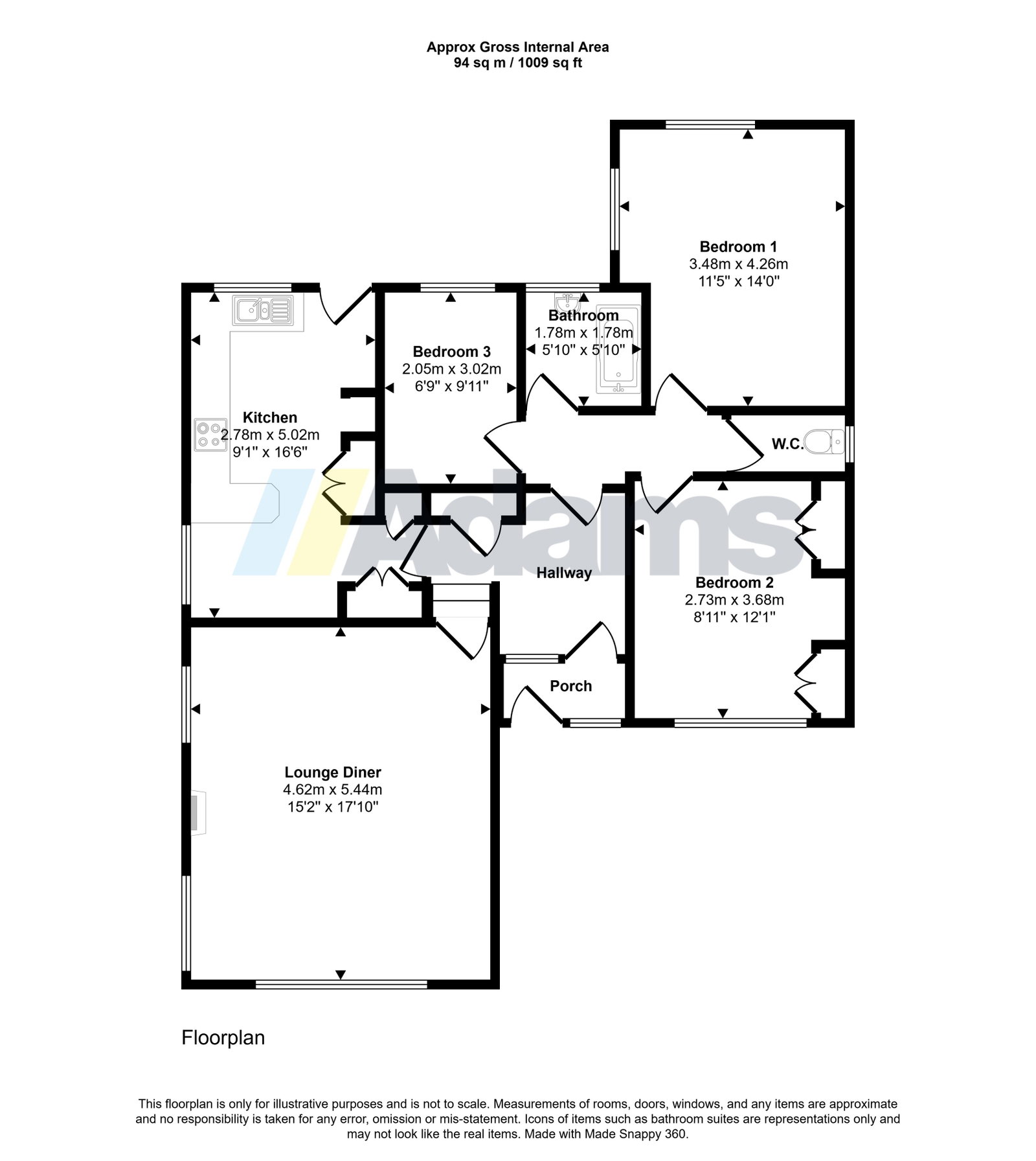 Whitefield Road, Warrington floorplan