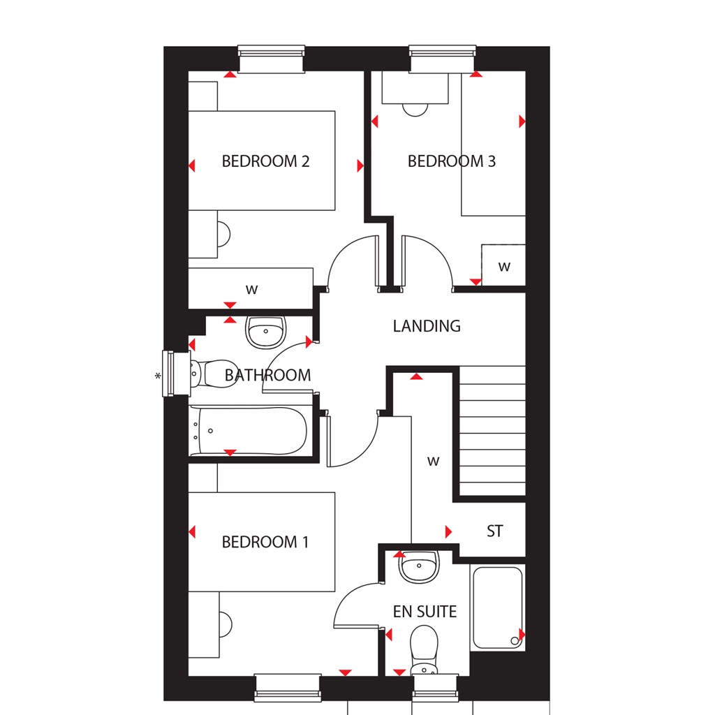 "Ellerton" at Broom Park, Okehampton EX20, 3 bedroom end terrace house