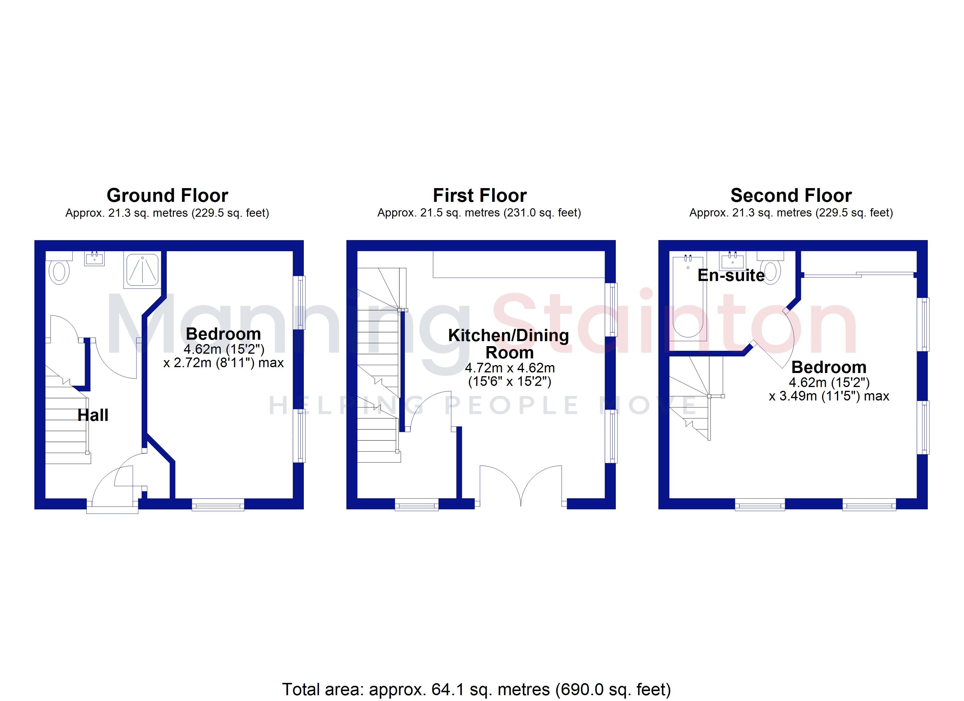 18, Copper Beech Court, West Yorkshire floorplan