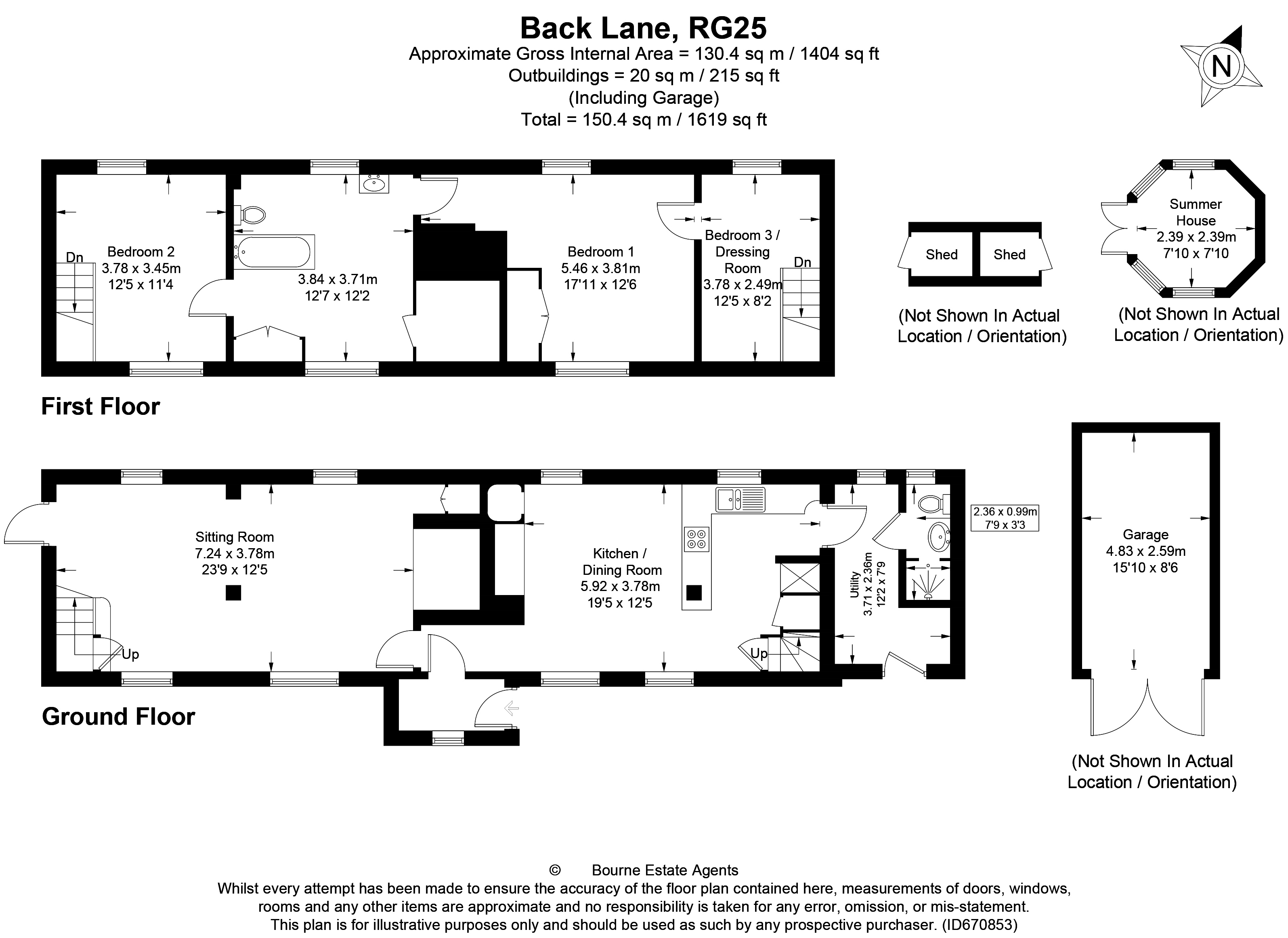 3 bed detached house for sale in Back Lane, Herriard, Hampshire RG25